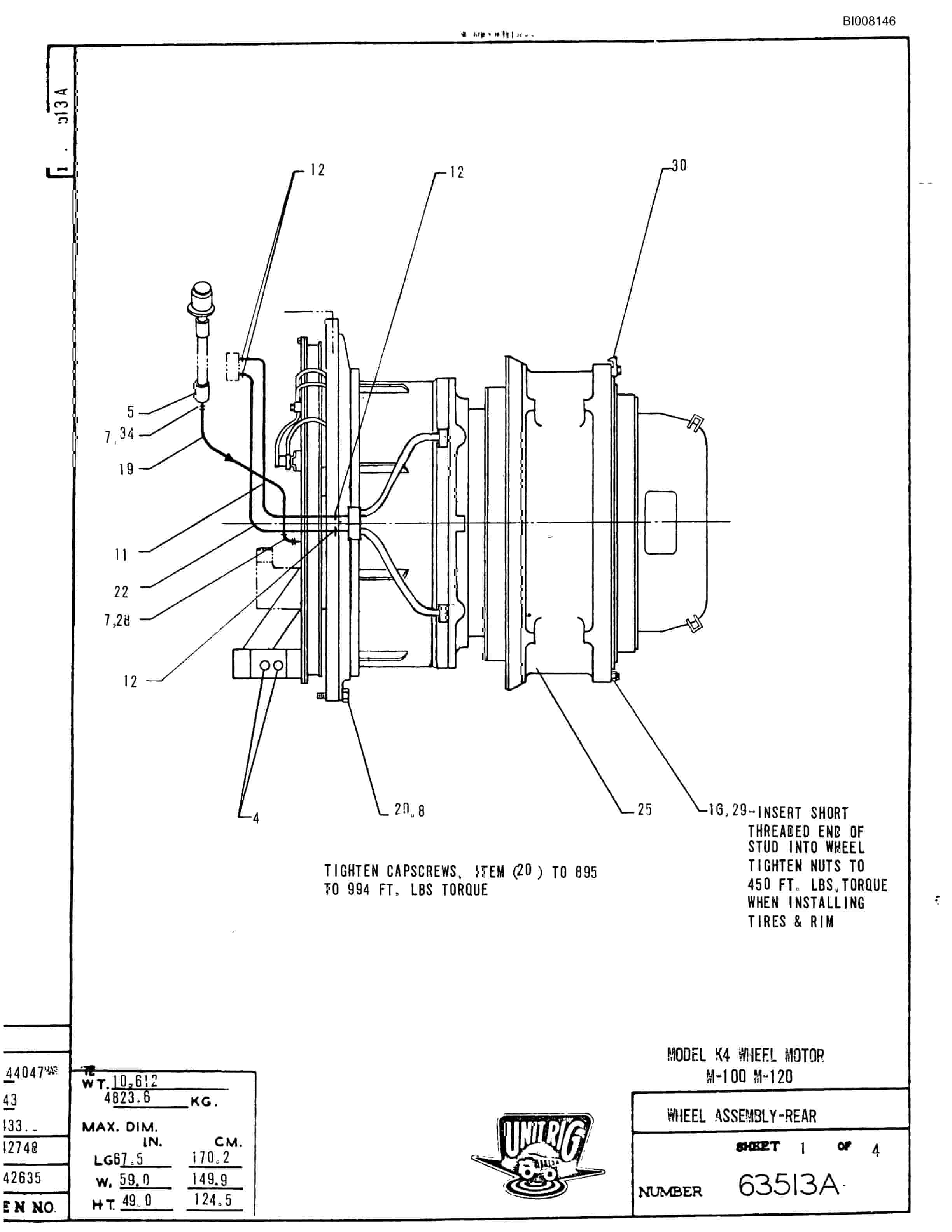Bucyrus M-100 Parts Catalog BI008146-3