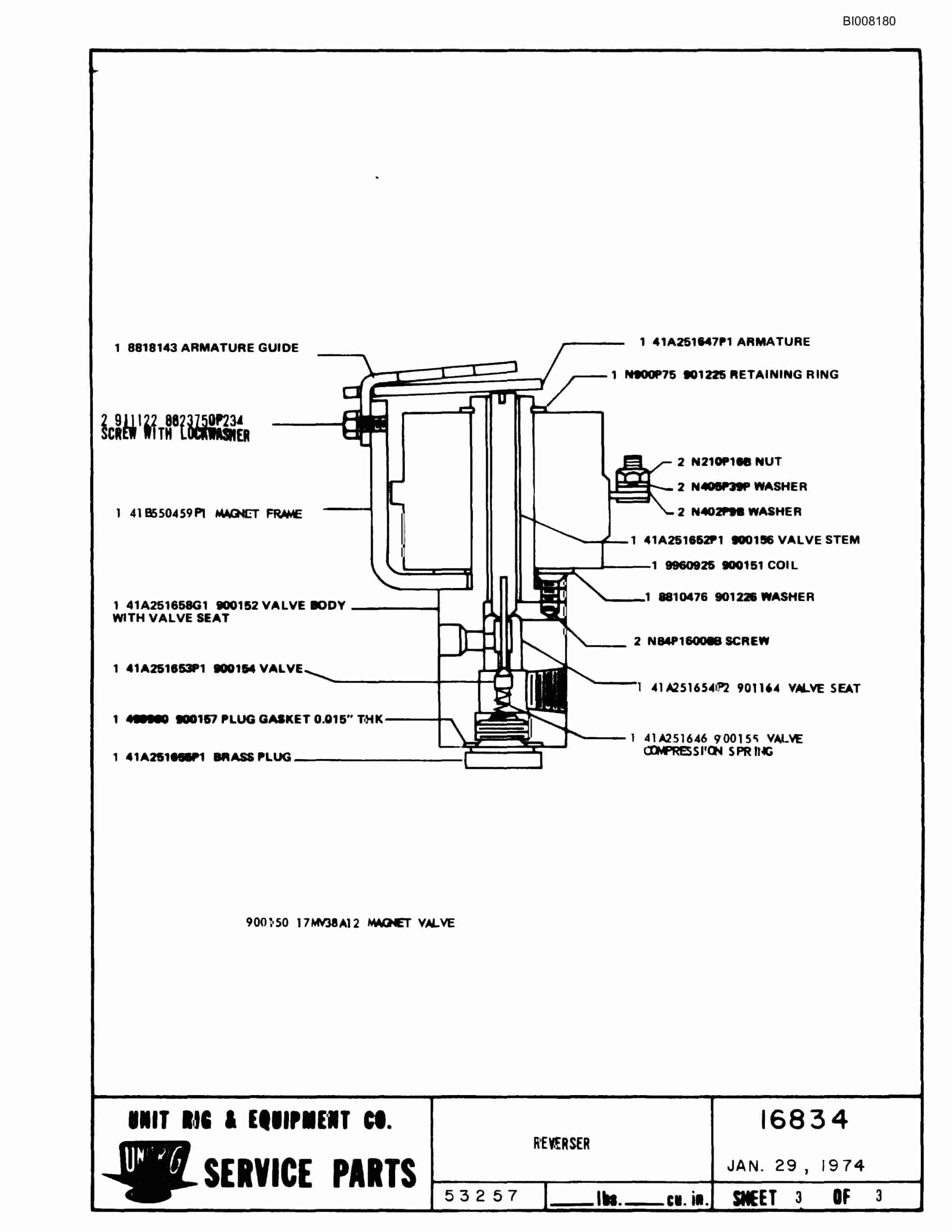 Bucyrus M-100 Parts Catalog BI008180-4