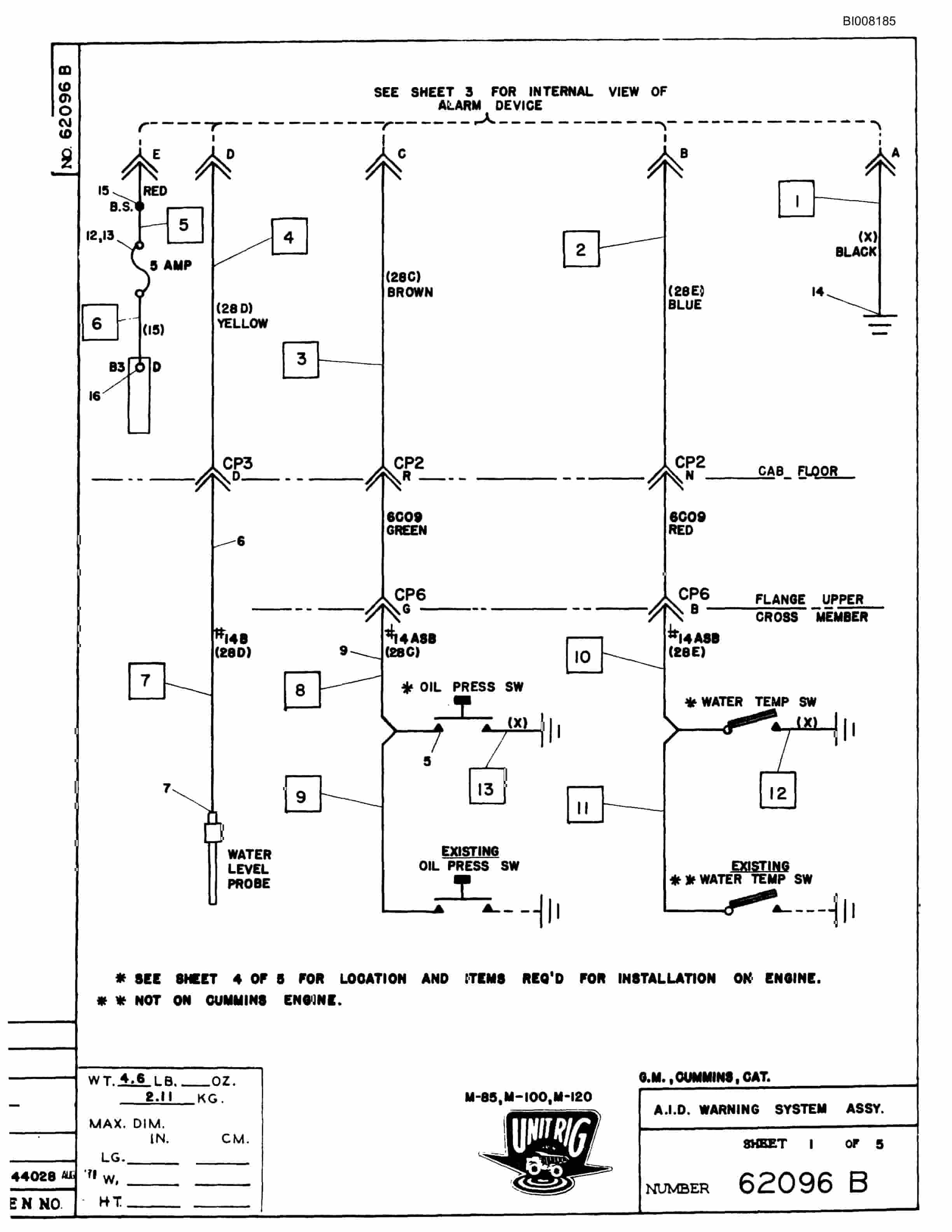 Bucyrus M-100 Parts Catalog BI008185-3