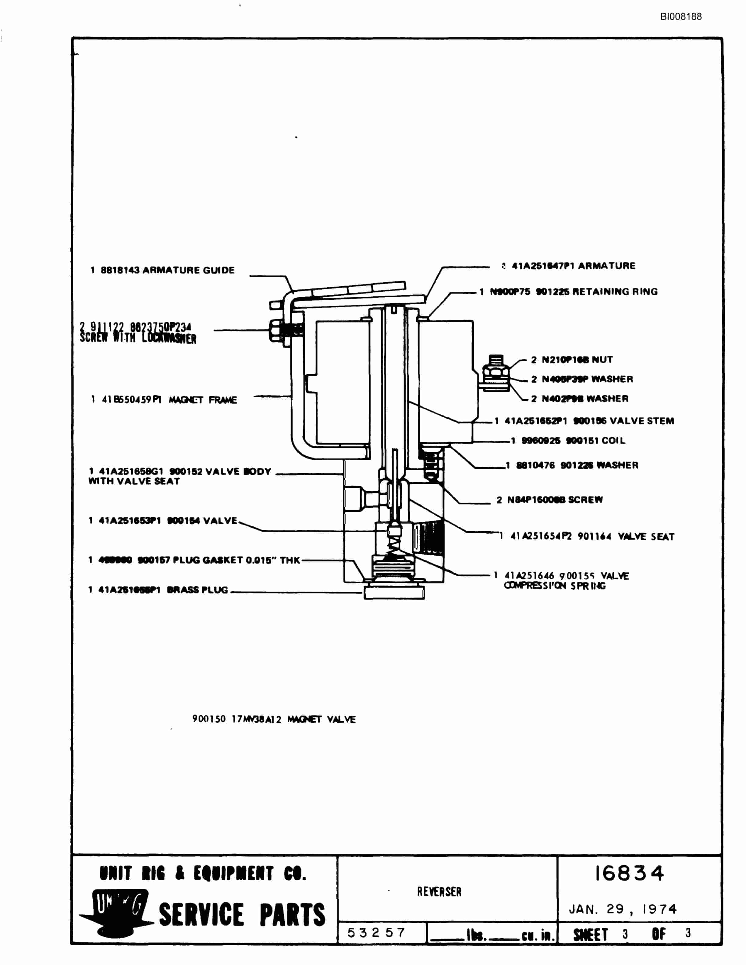 Bucyrus M-100 Parts Catalog BI008188-4