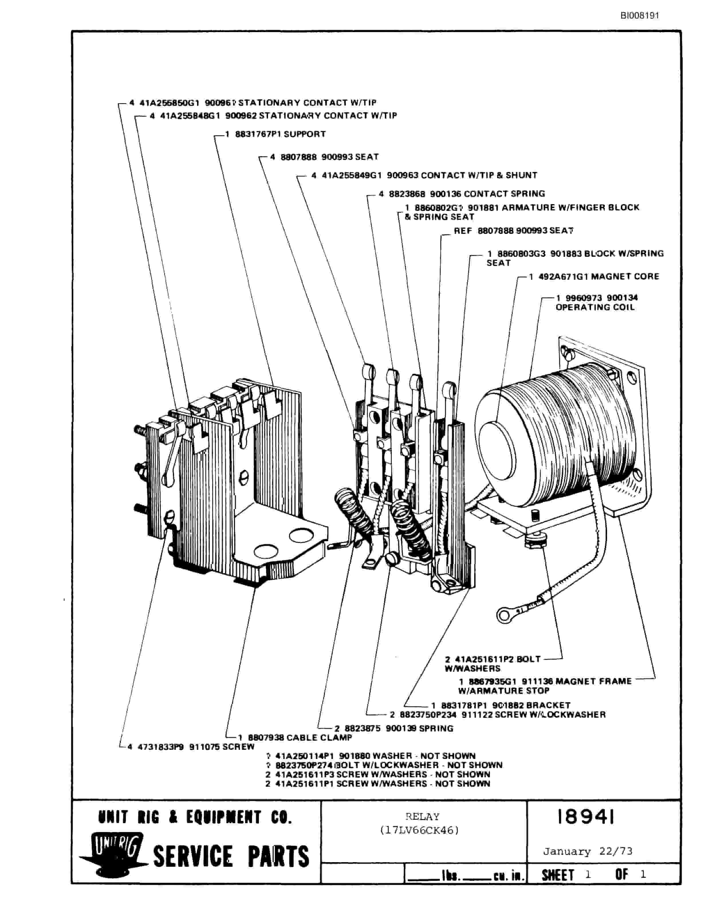 Bucyrus M-100 Parts Catalog BI008191-5