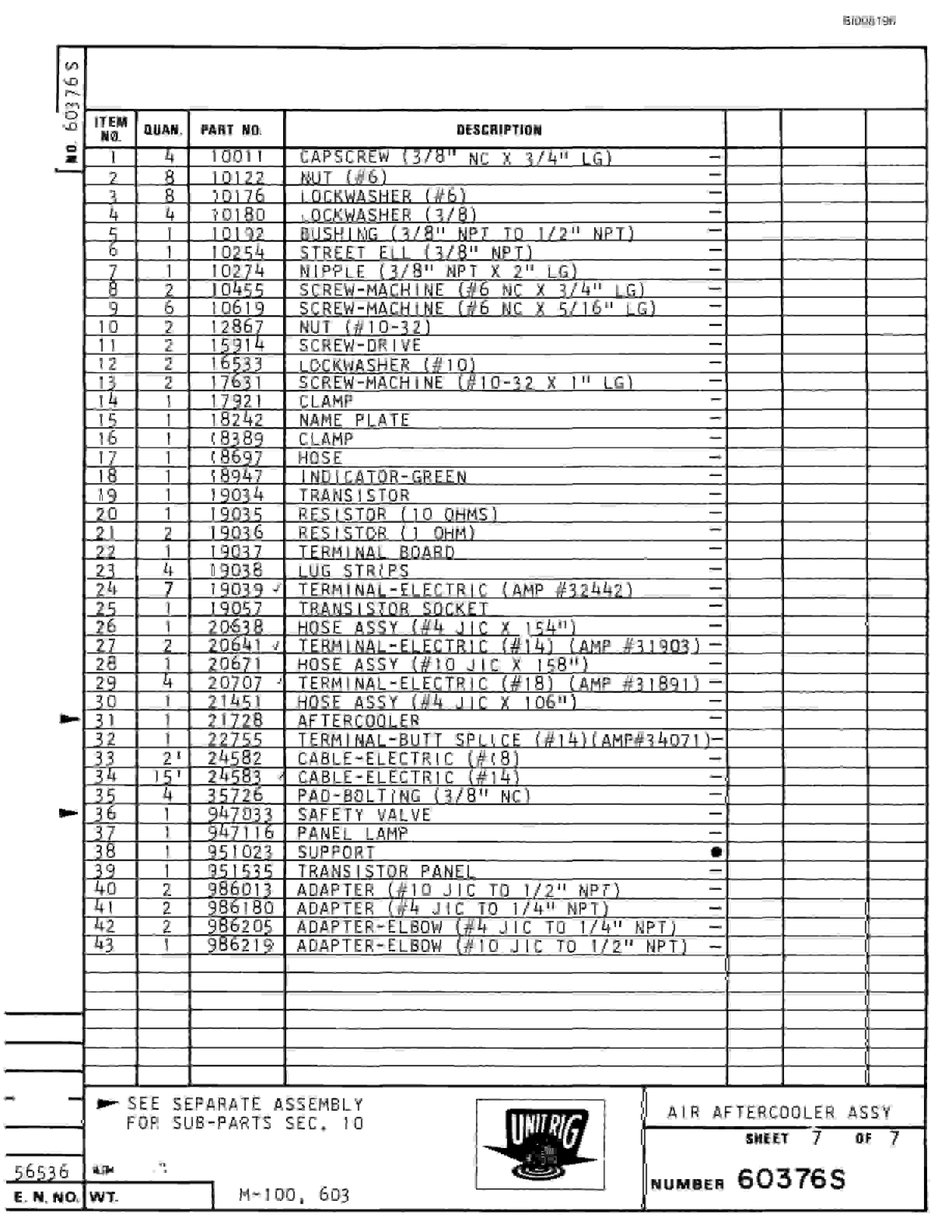 Bucyrus M-100 Parts Catalog BI008196-3