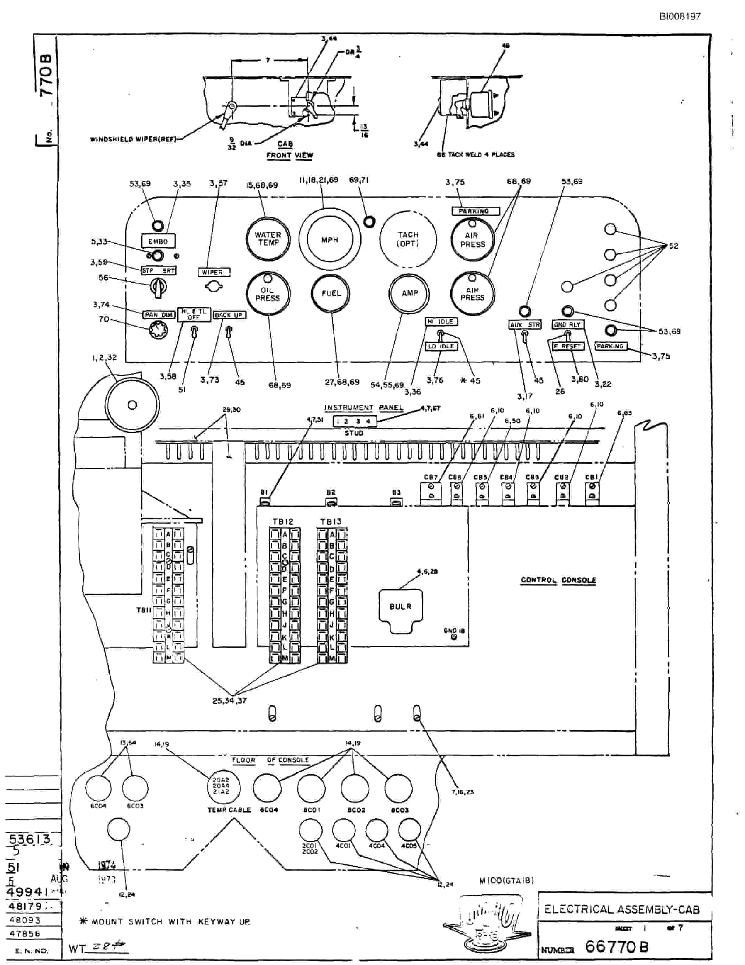 Bucyrus M-100 Parts Catalog BI008197-4