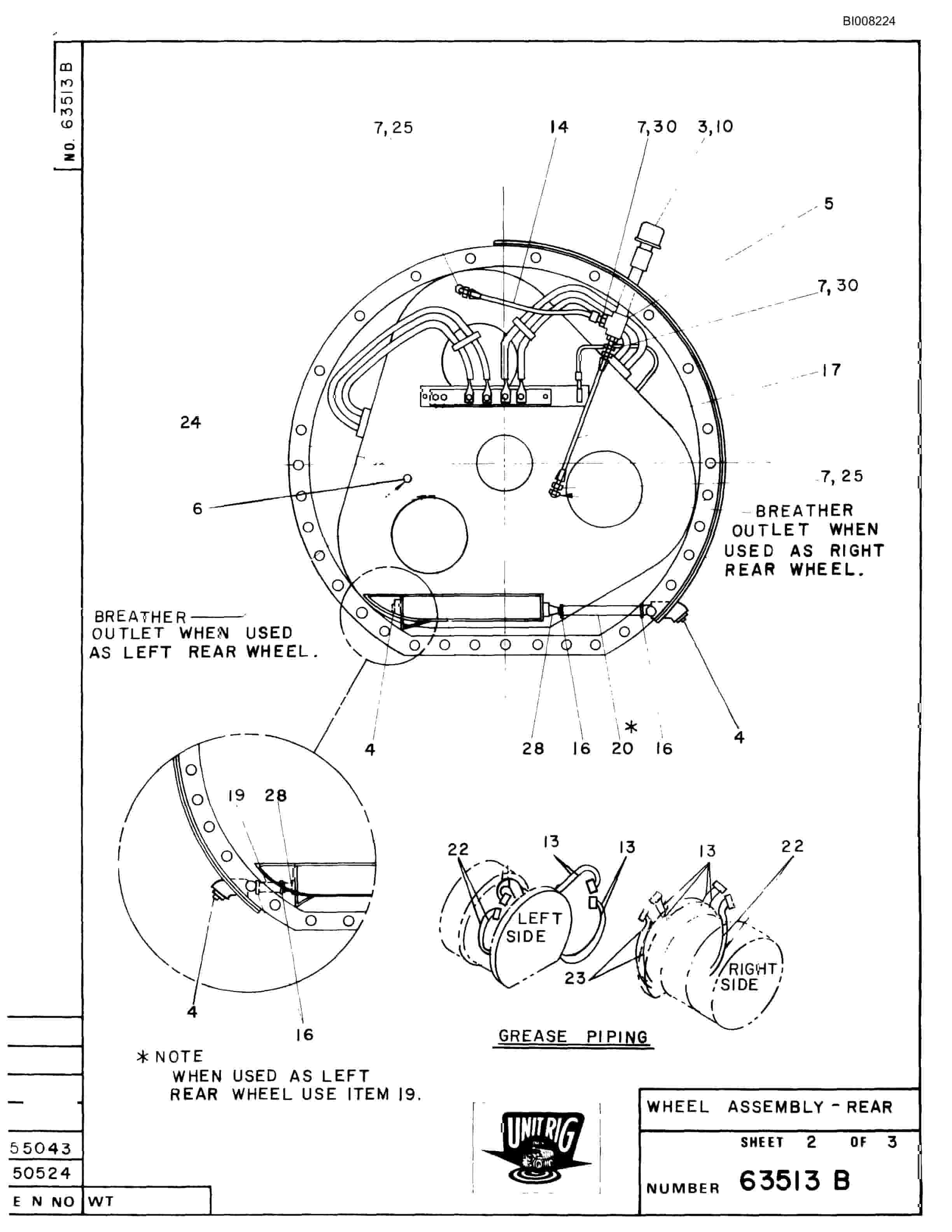 Bucyrus M-100 Parts Catalog BI008224-2