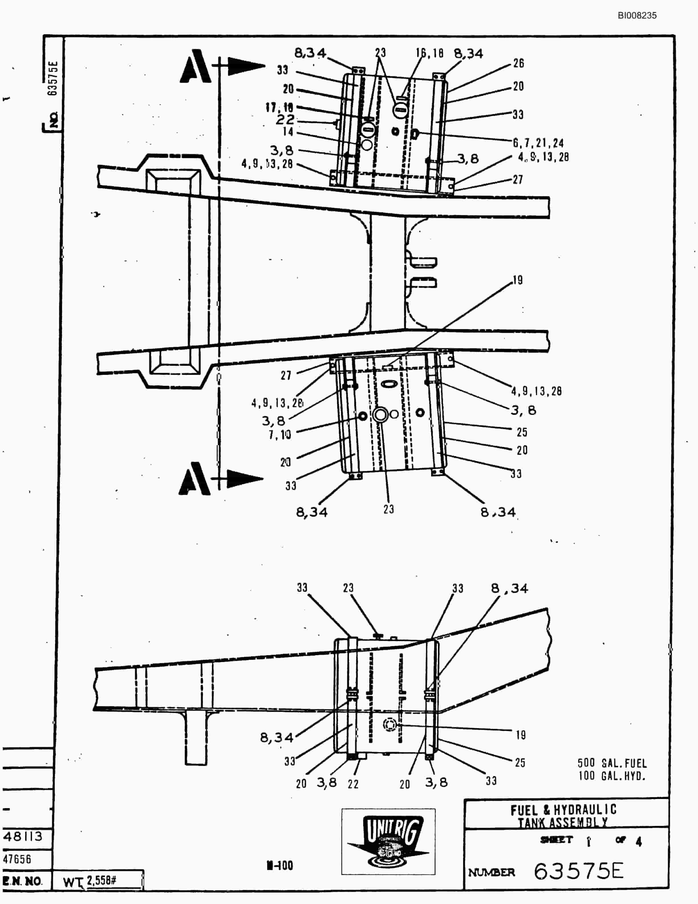 Bucyrus M-100 Parts Catalog BI008235-2