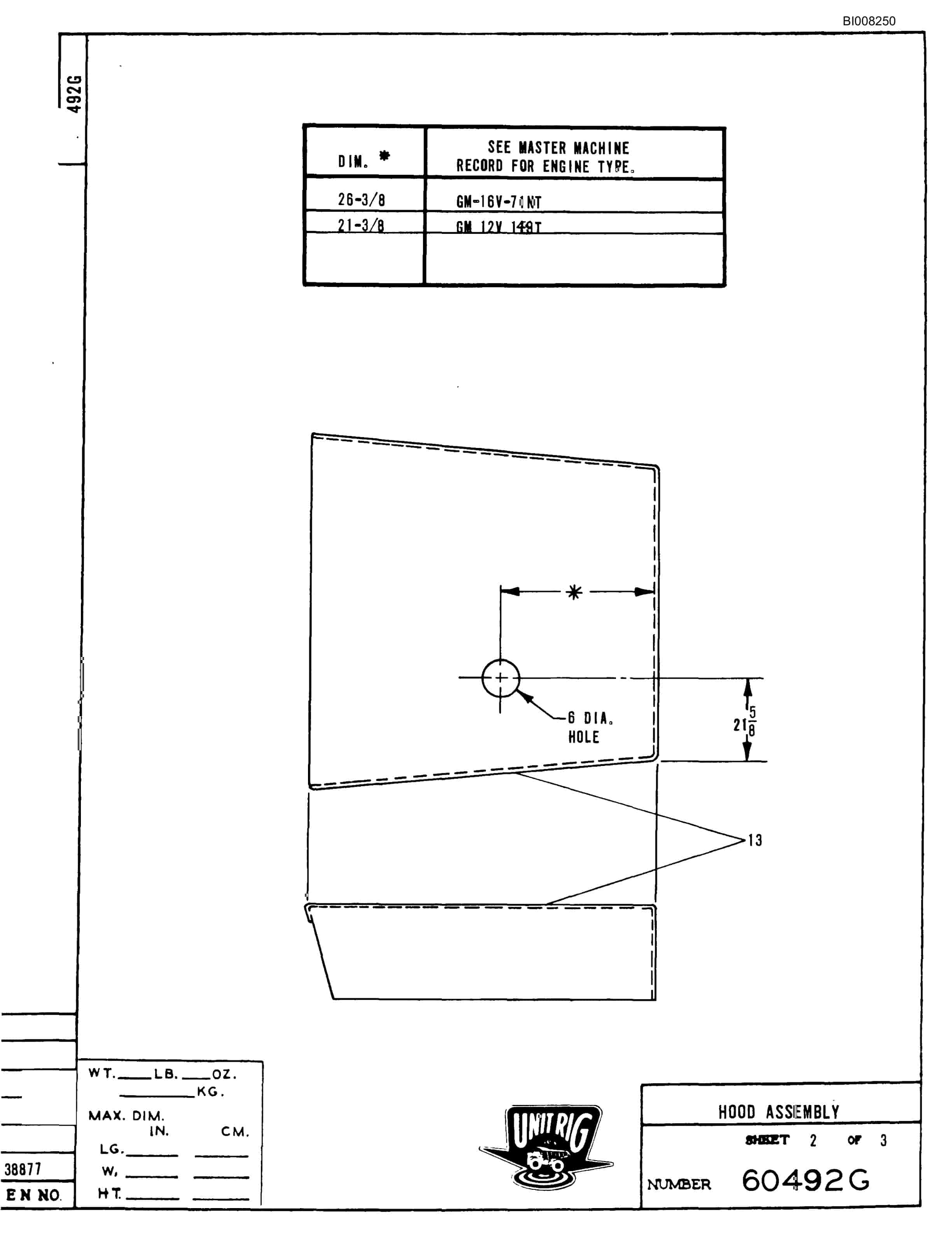 Bucyrus M-100 Parts Catalog BI008250-2