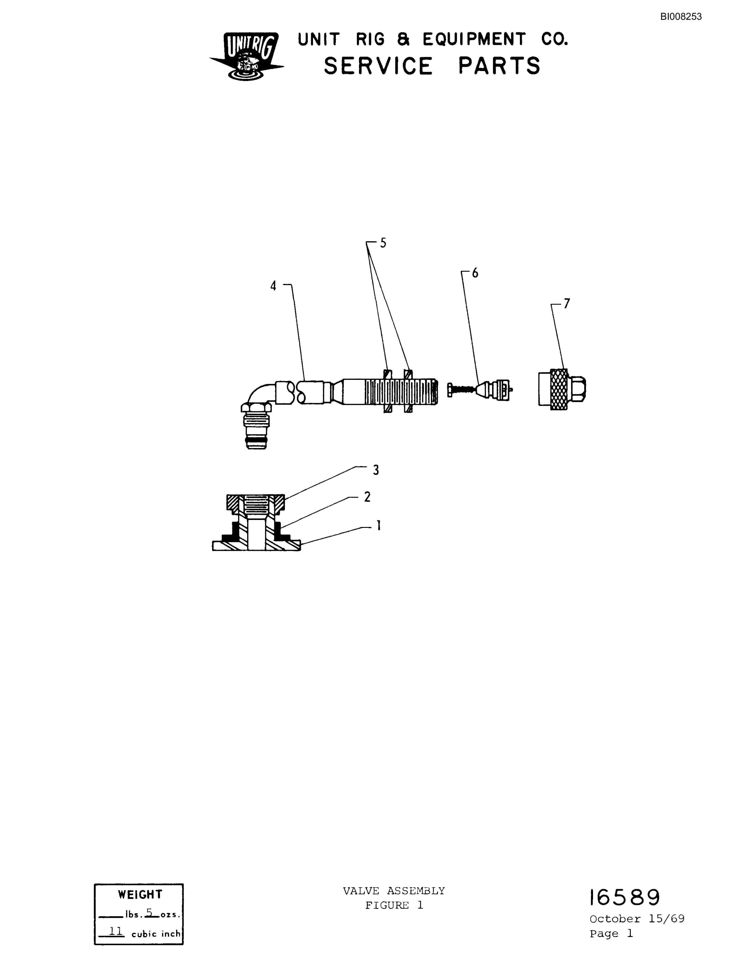 Bucyrus M-100 Parts Catalog BI008253-3
