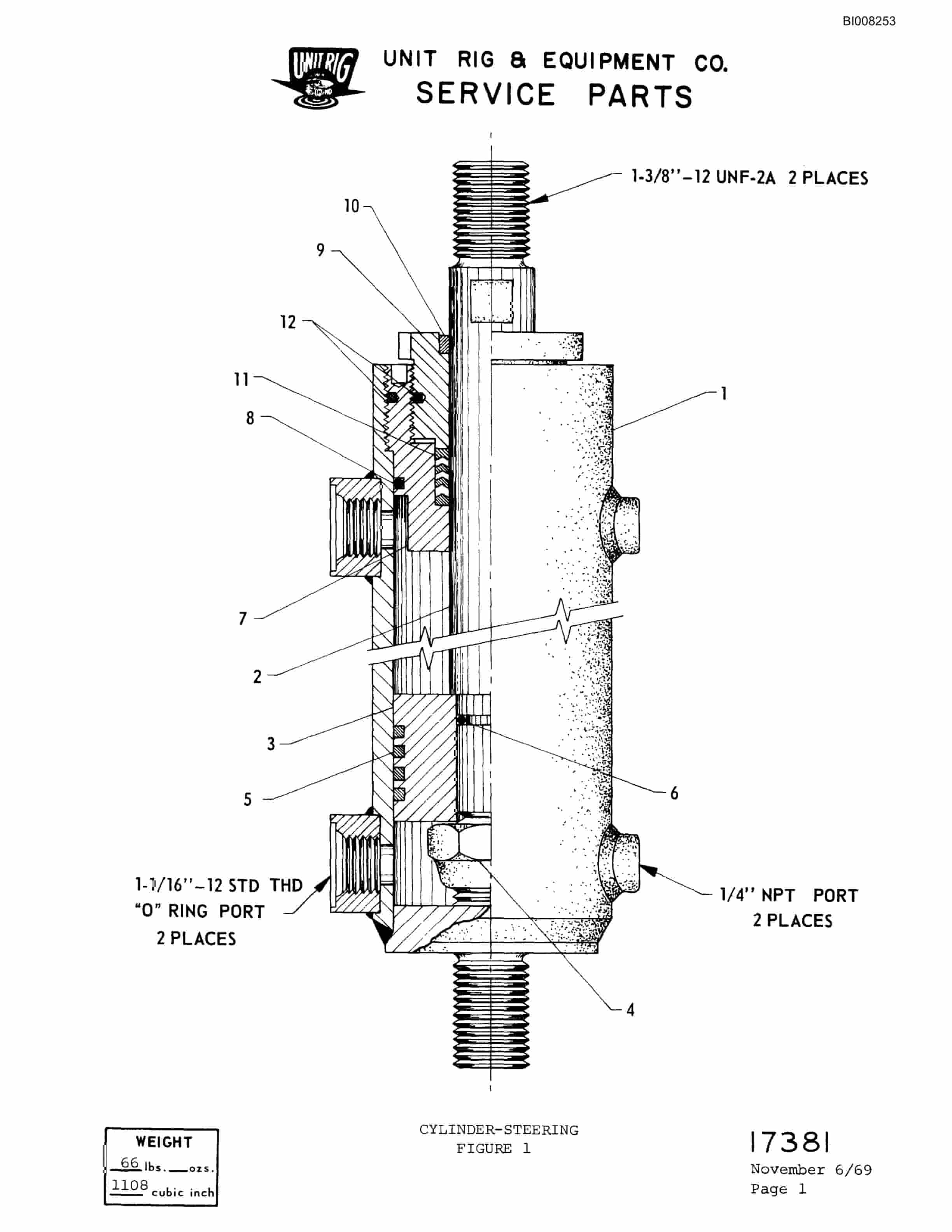 Bucyrus M-100 Parts Catalog BI008253-4