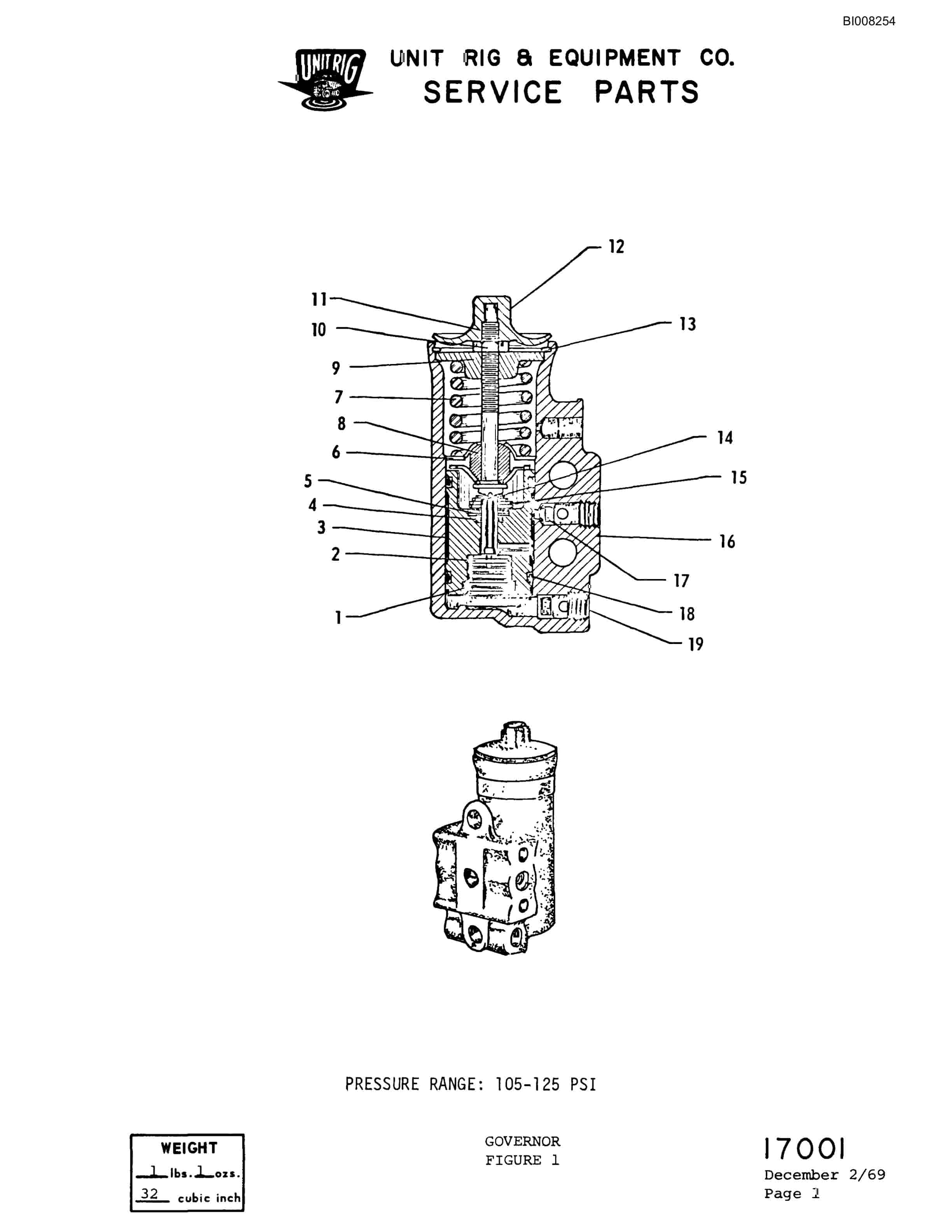Bucyrus M-100 Parts Catalog BI008254-5