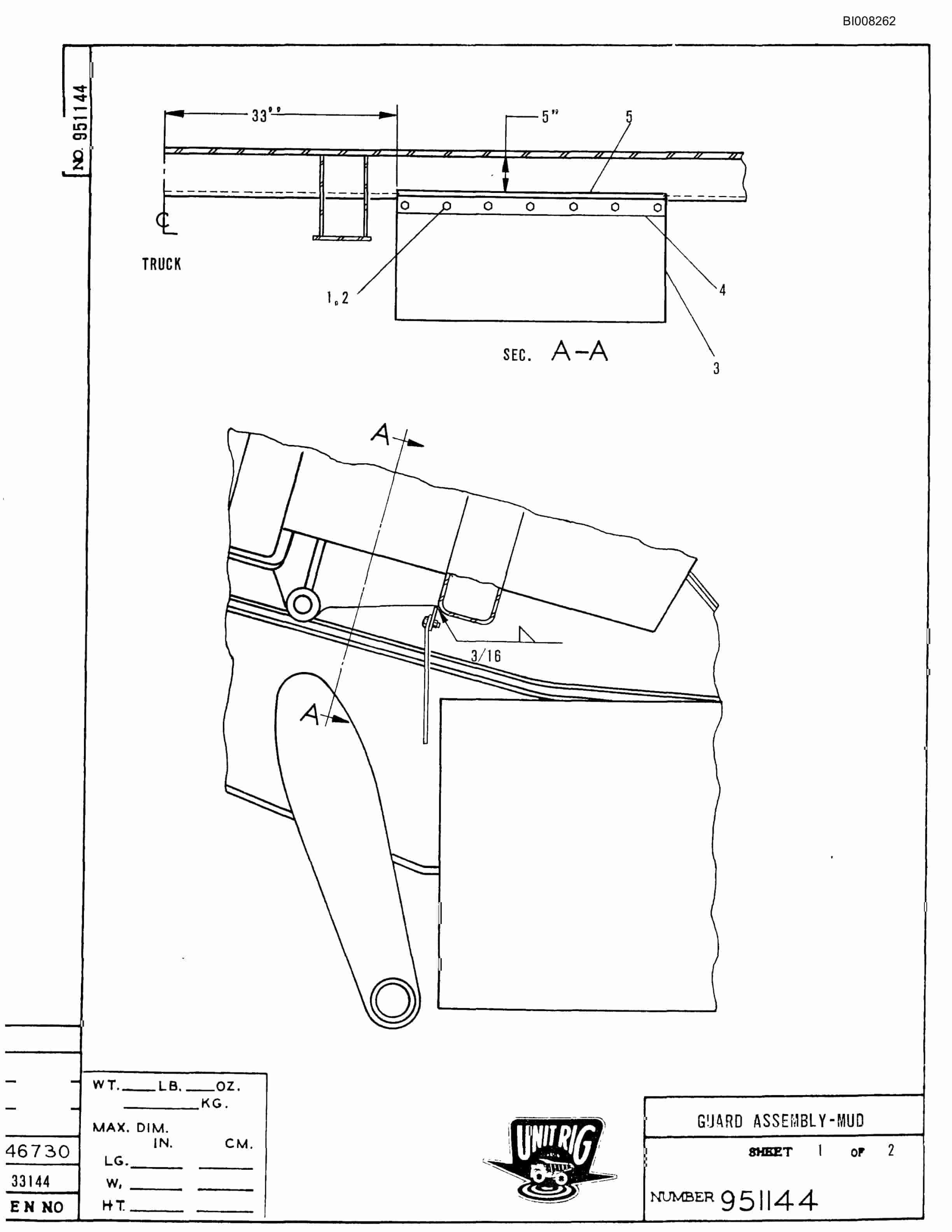 Bucyrus M-100 Parts Catalog BI008262-2