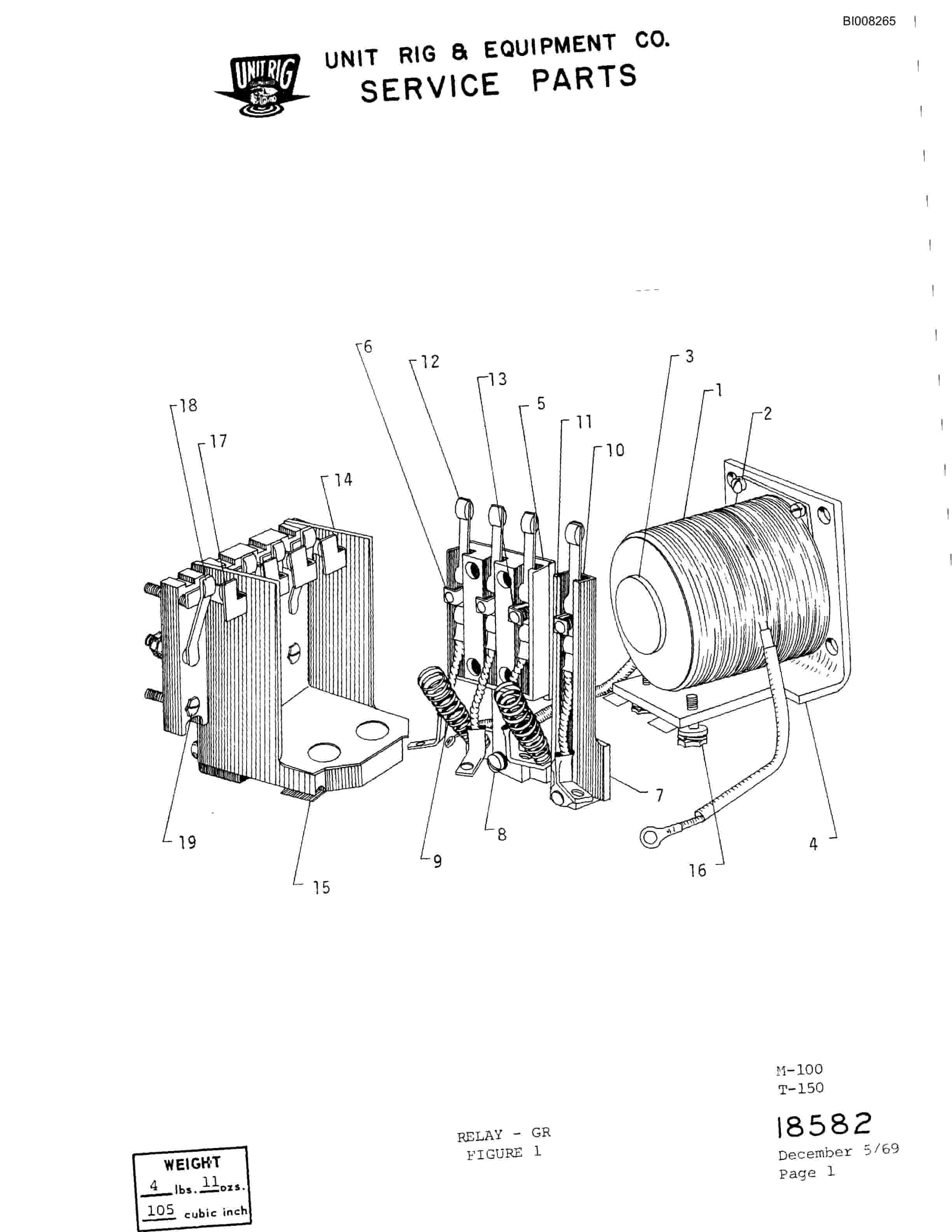 Bucyrus M-100 Parts Catalog BI008265-4