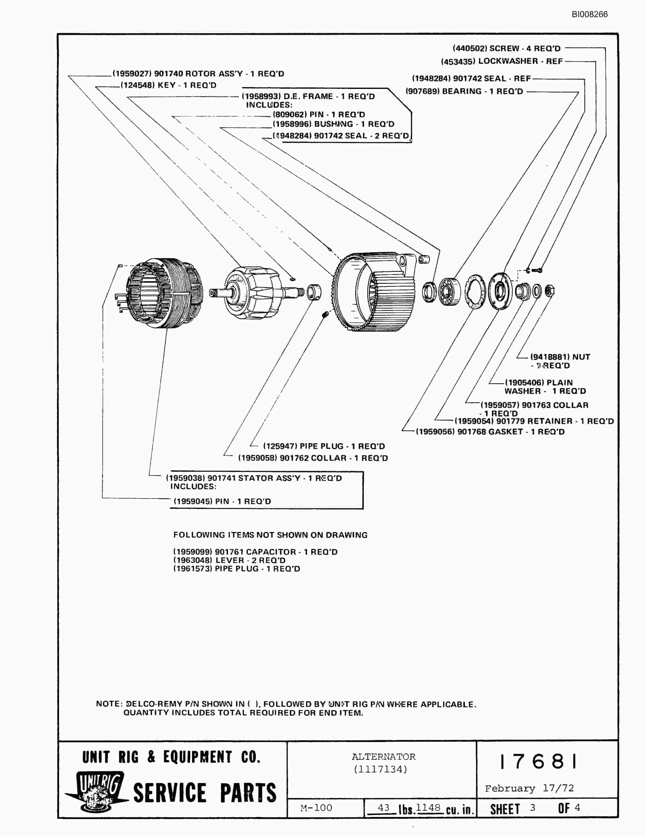 Bucyrus M-100 Parts Catalog BI008266-4