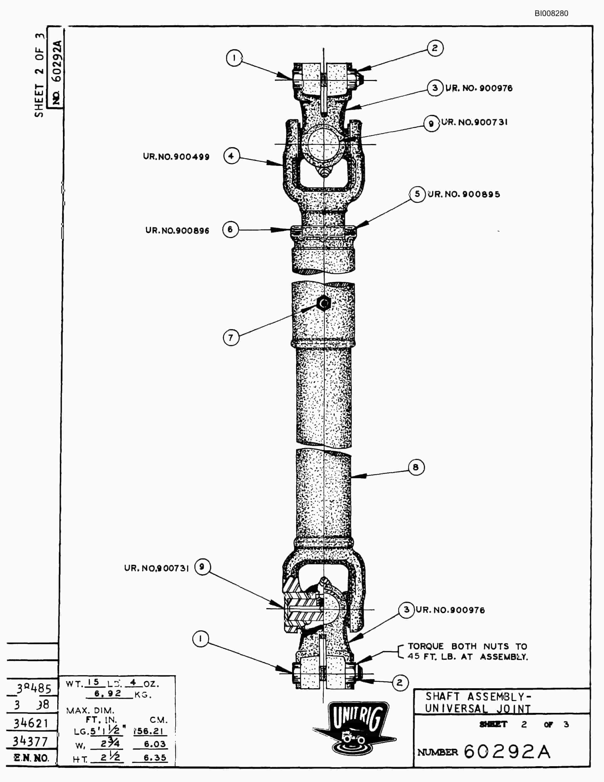 Bucyrus M-100 Parts Catalog BI008280-4