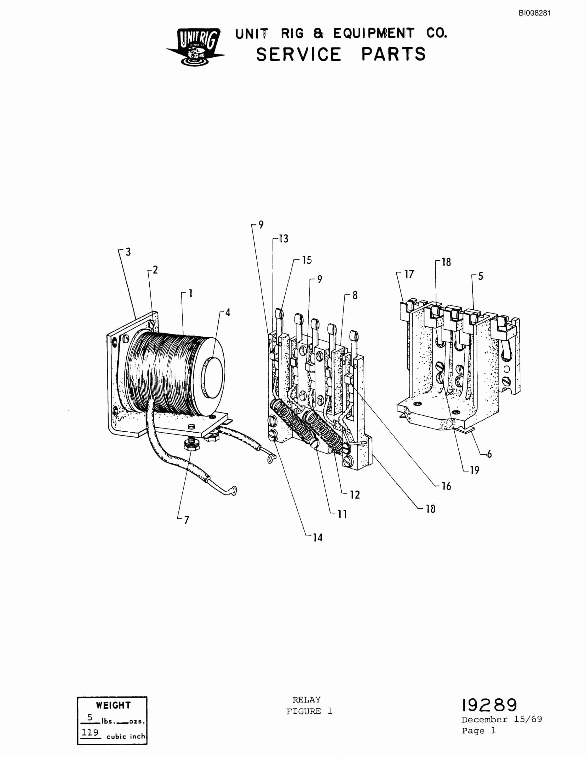 Bucyrus M-100 Parts Catalog BI008281-5