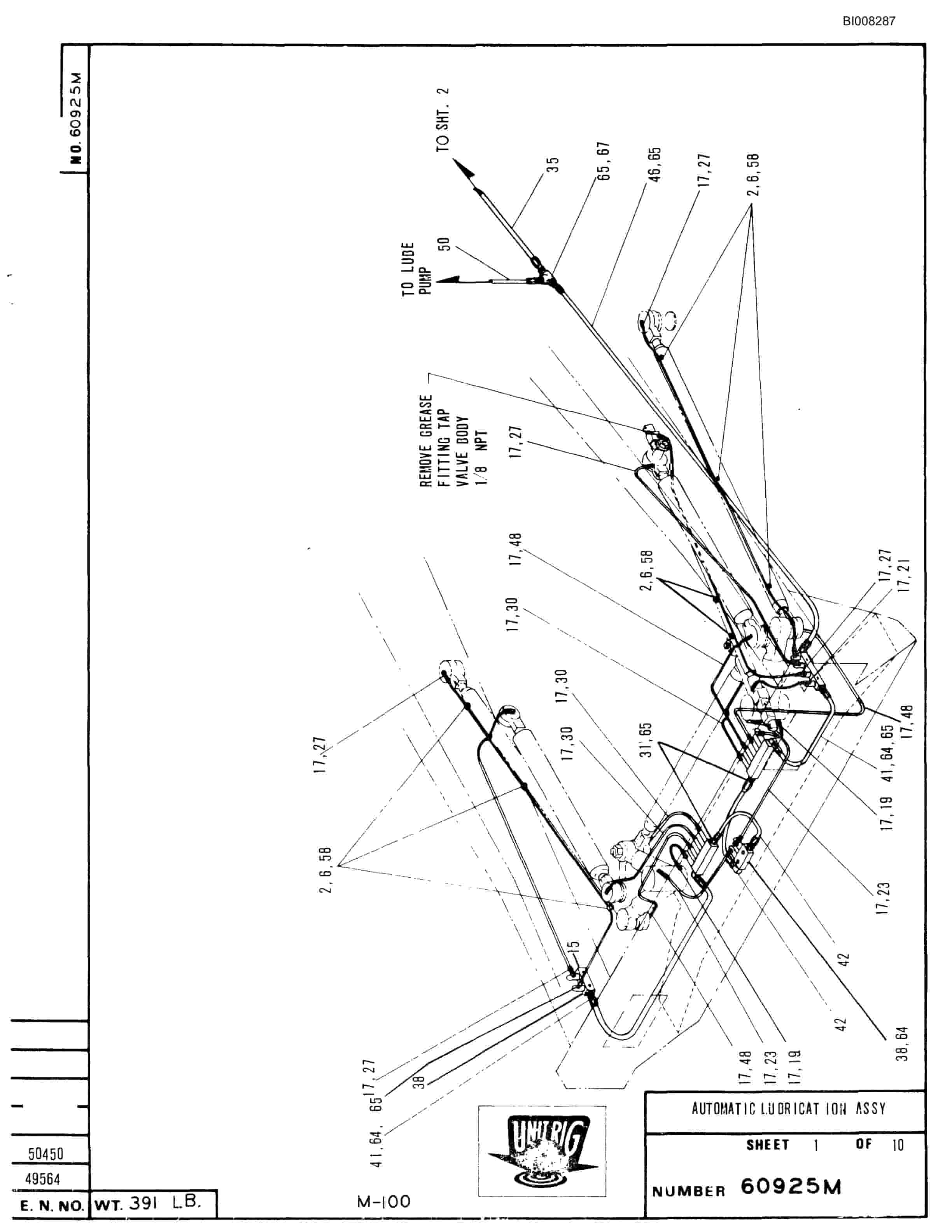 Bucyrus M-100 Parts Catalog BI008287-3