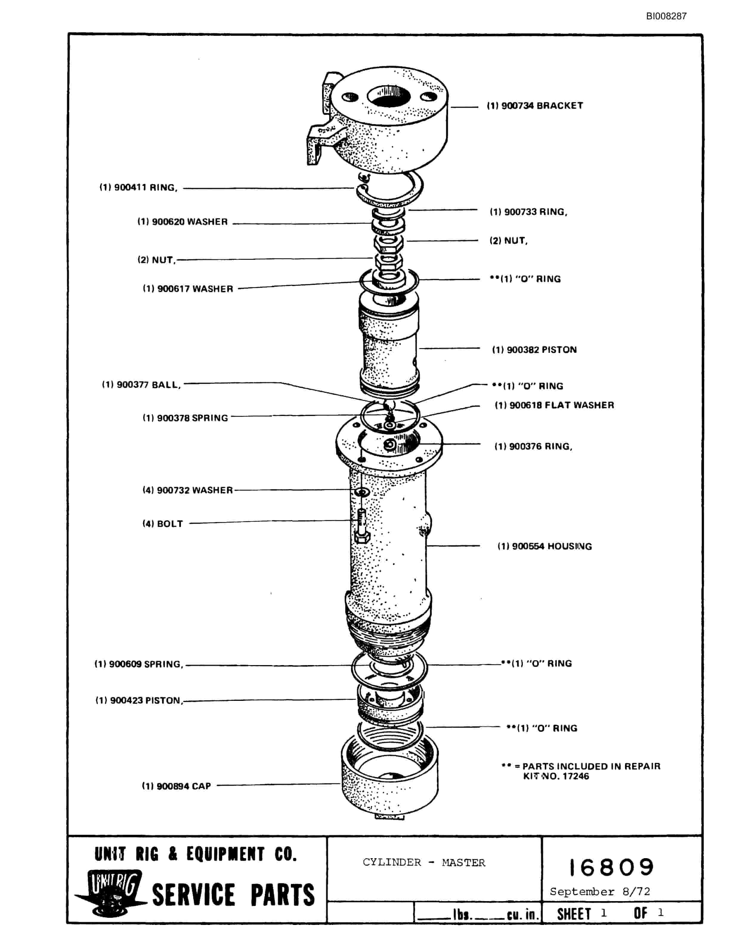 Bucyrus M-100 Parts Catalog BI008287-5