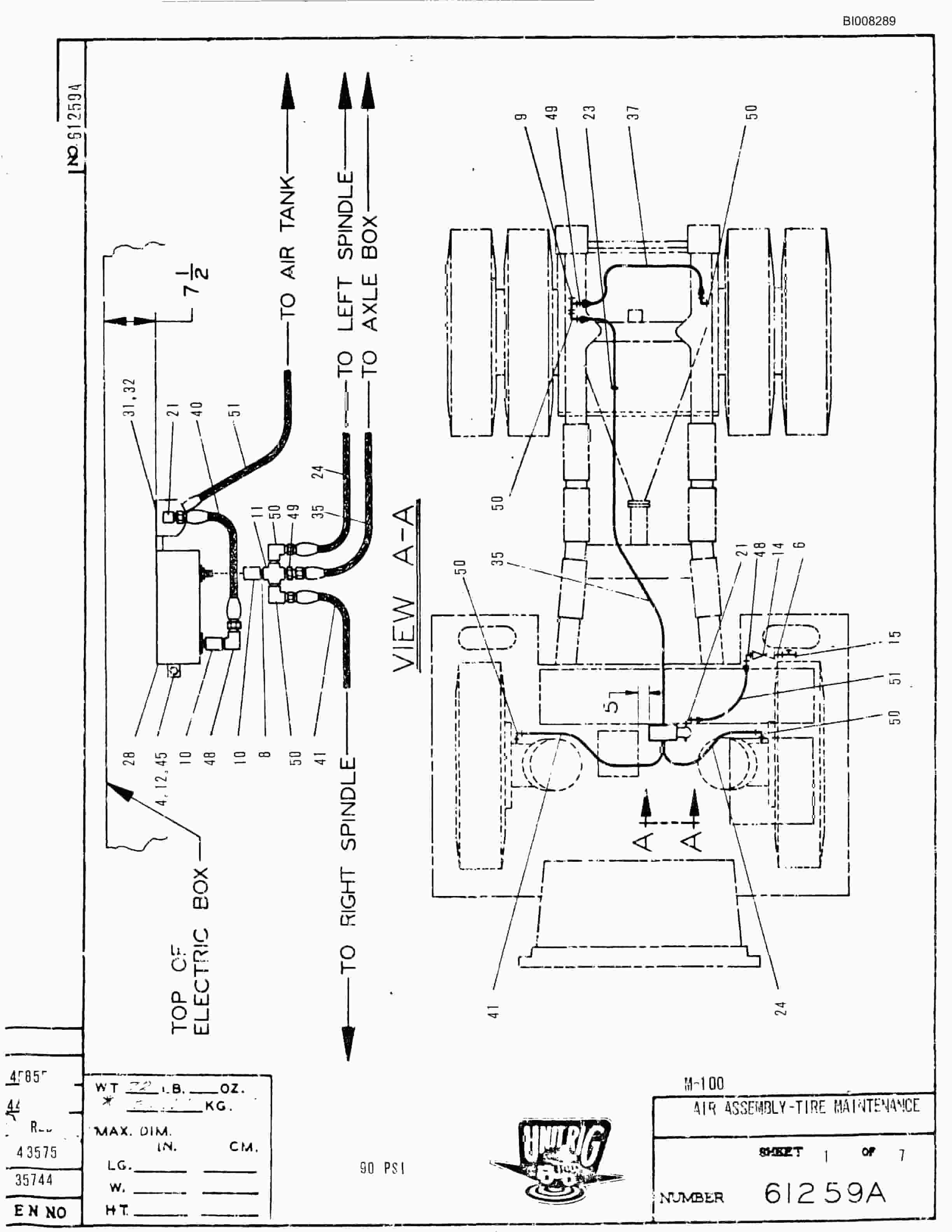 Bucyrus M-100 Parts Catalog BI008289-3