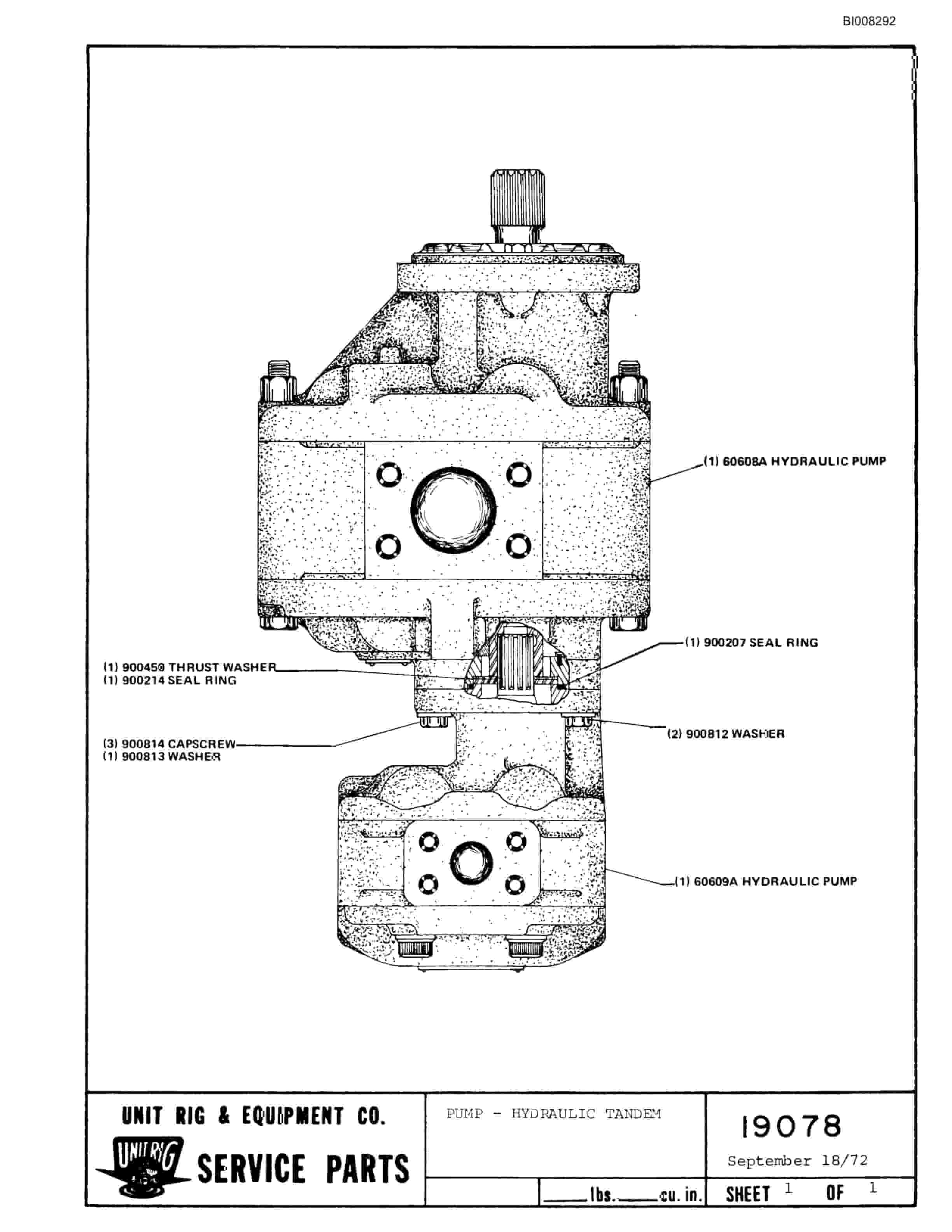 Bucyrus M-100 Parts Catalog BI008292-5