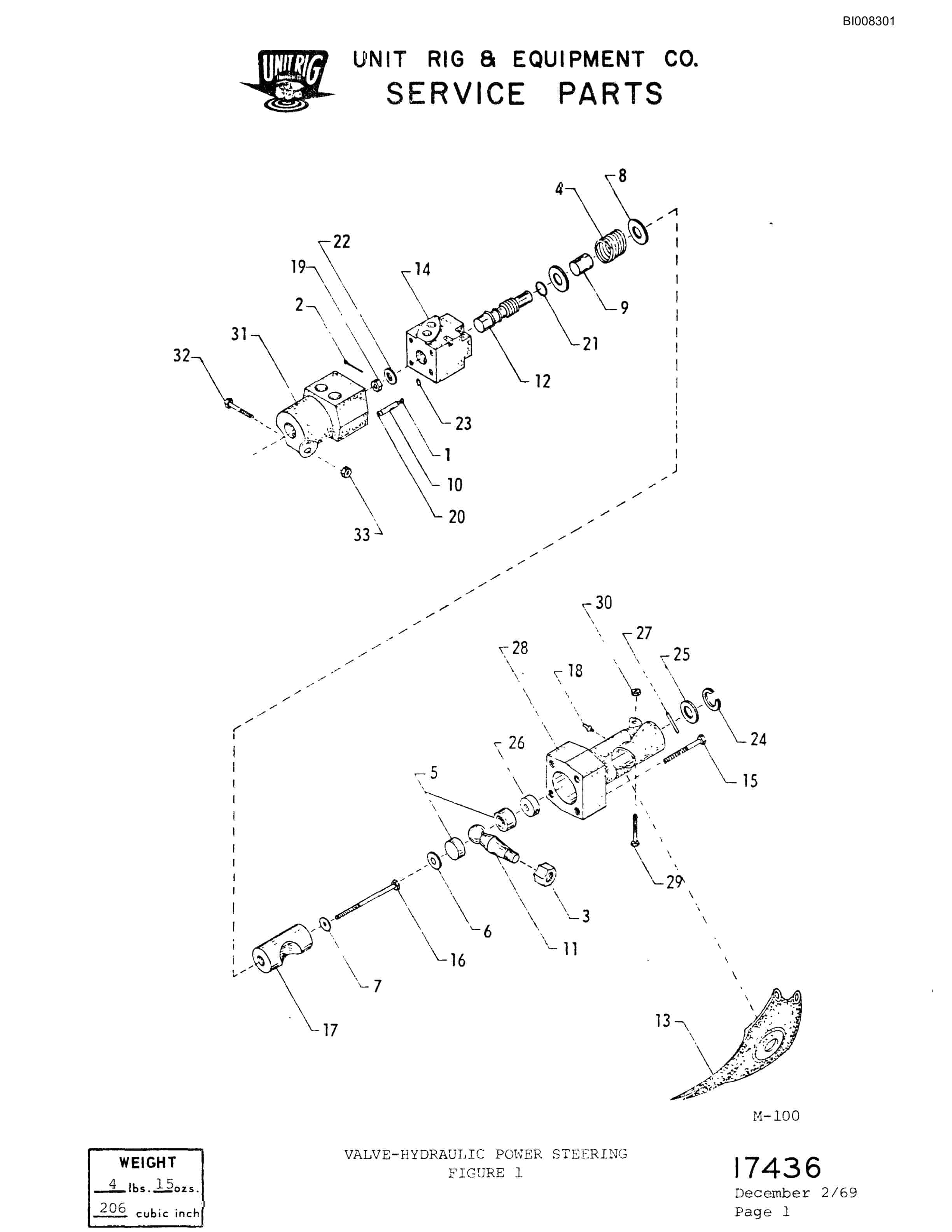 Bucyrus M-100 Parts Catalog BI008301-4