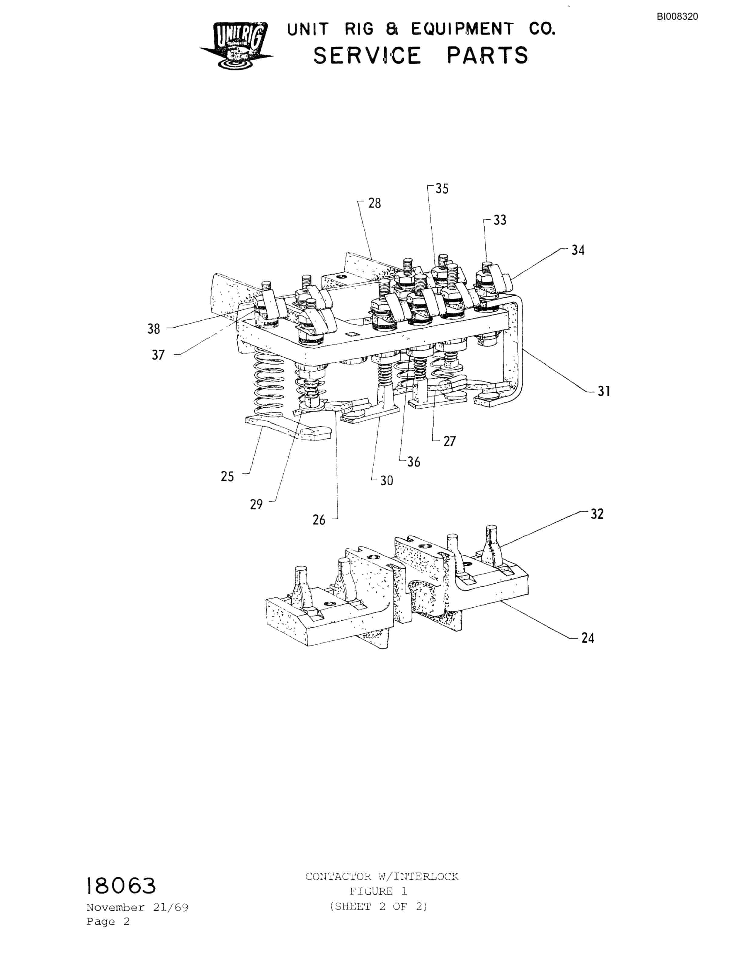 Bucyrus M-100 Parts Catalog BI008320-4