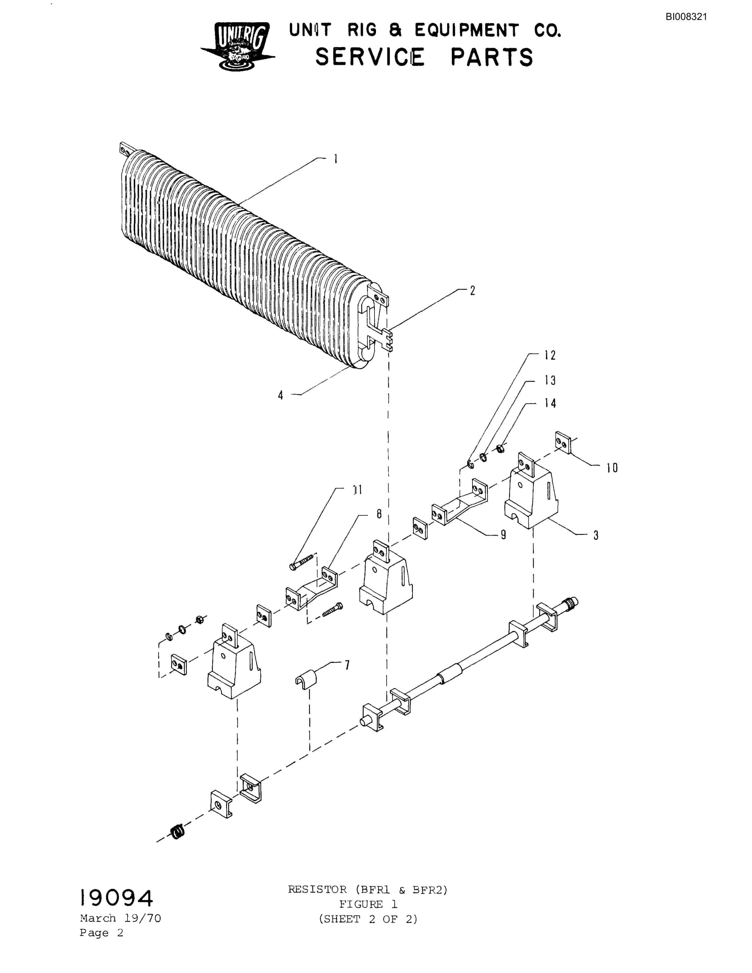 Bucyrus M-100 Parts Catalog BI008321-4