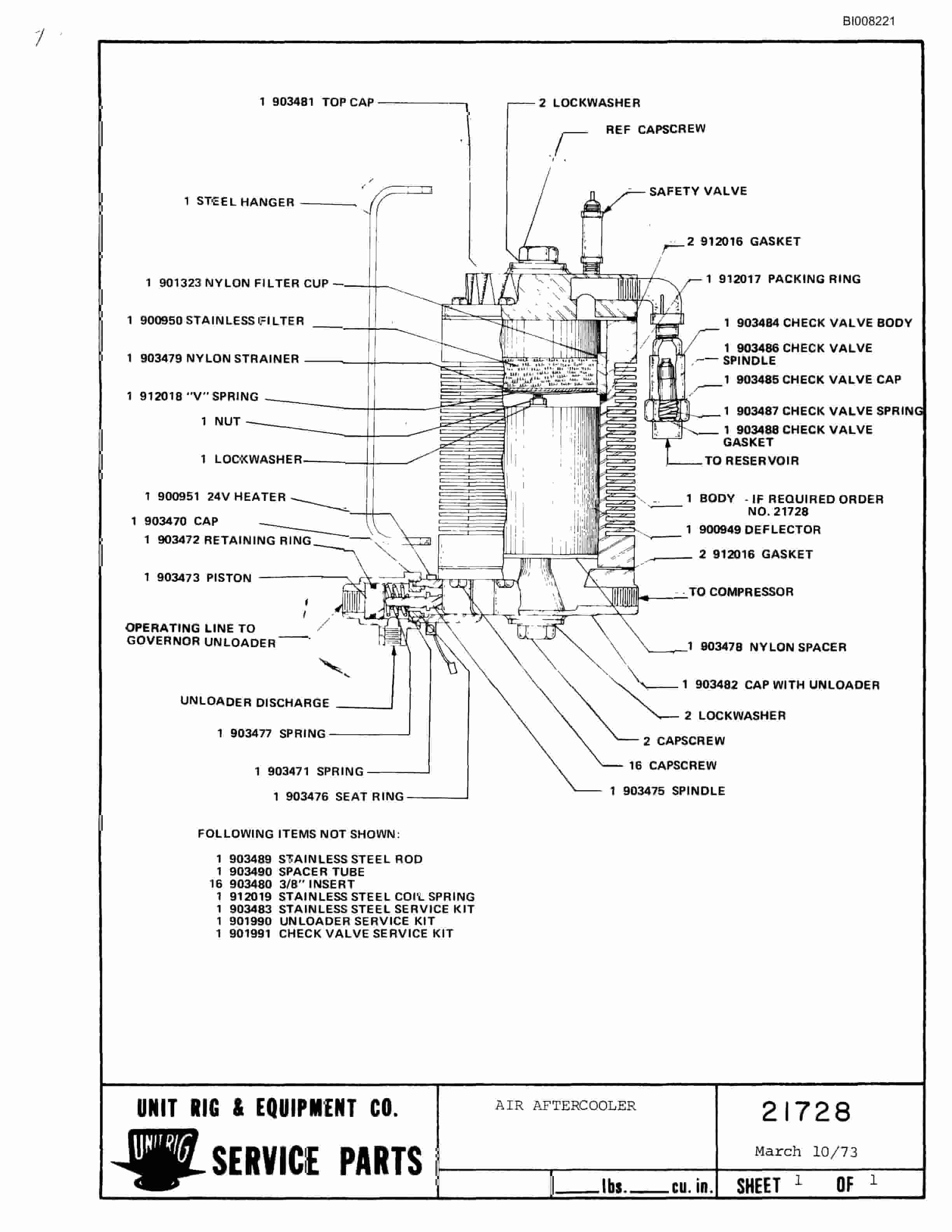 Bucyrus M-120-15 Parts Catalog BI008221-5