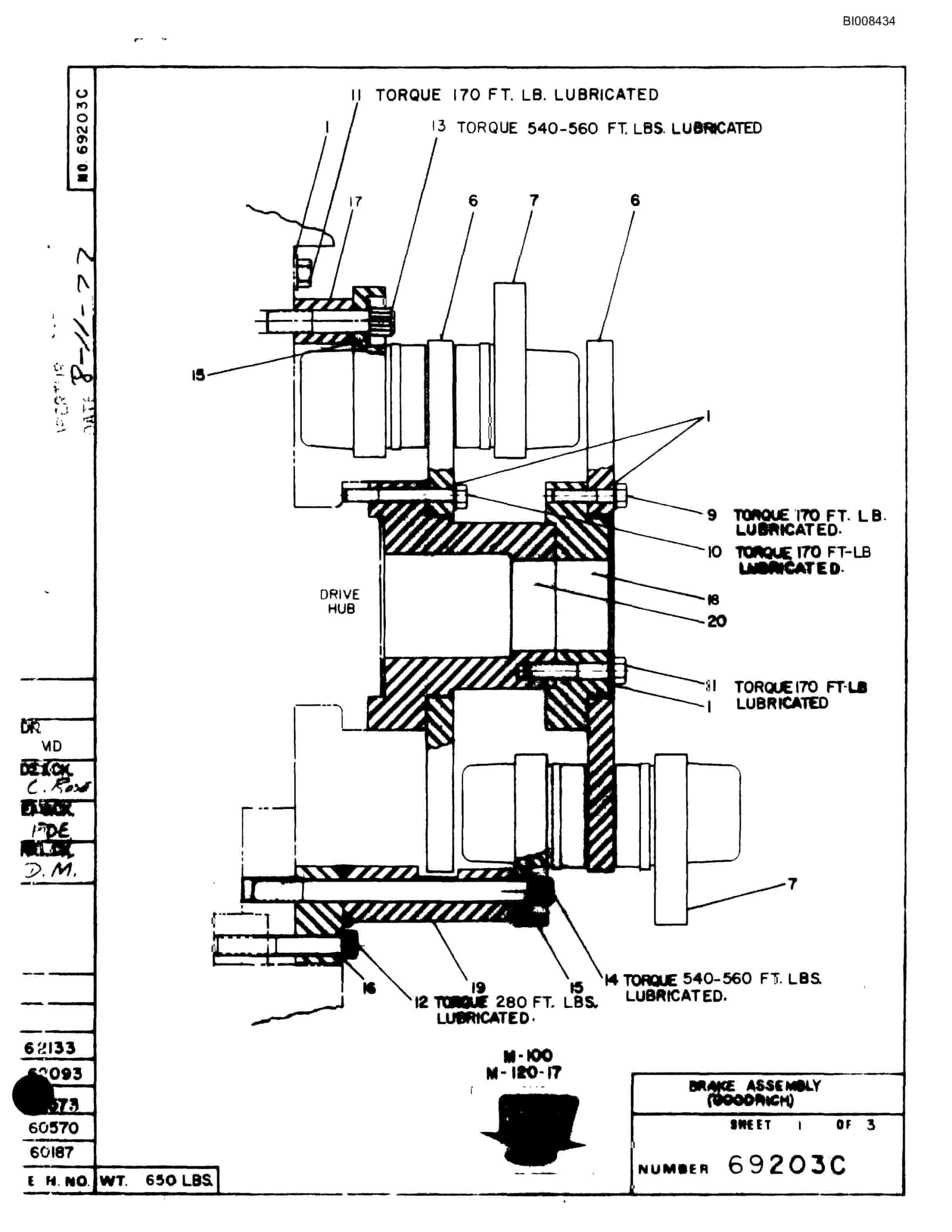 Bucyrus M-120-15 Parts Catalog BI008434-2
