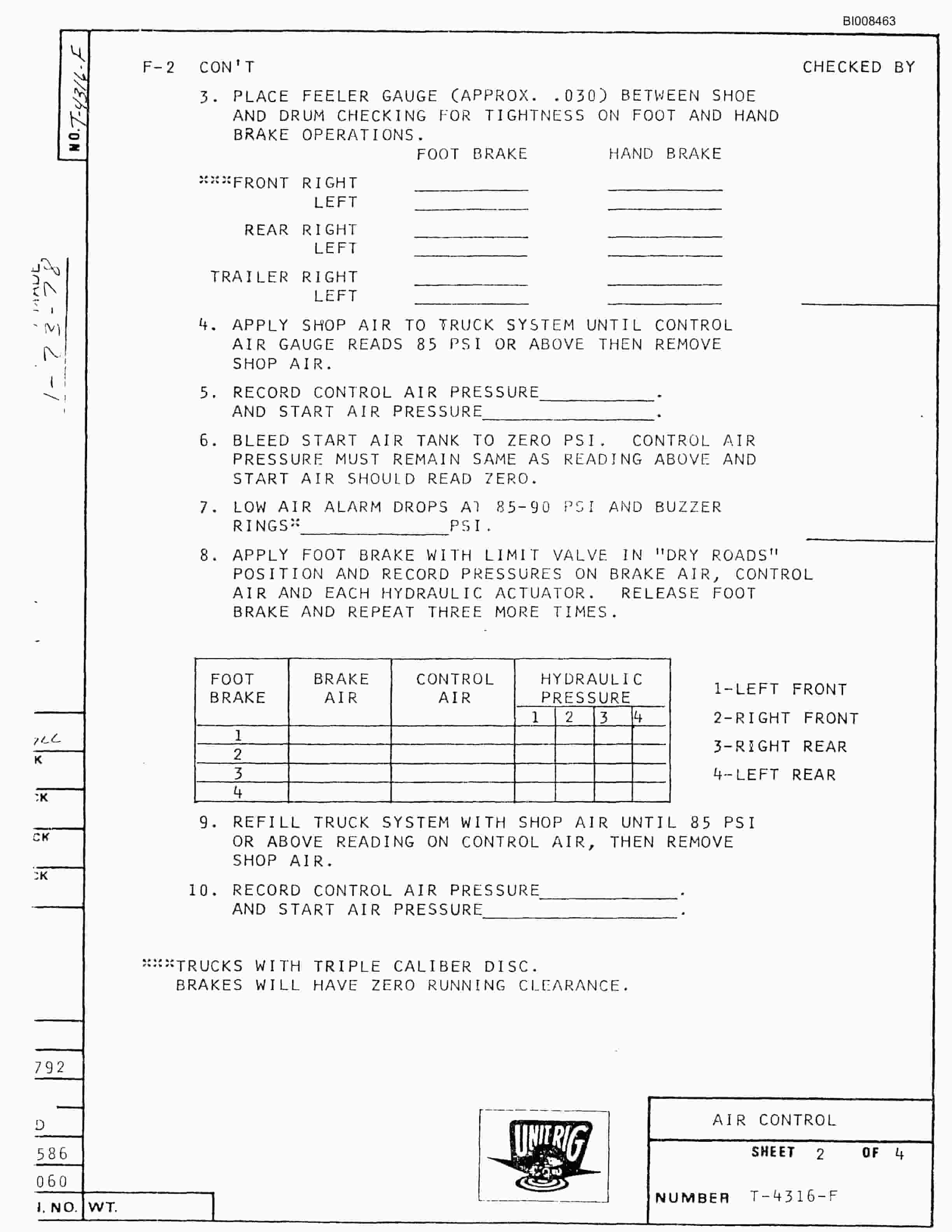 Bucyrus M-120-15 Parts Catalog BI008463-5