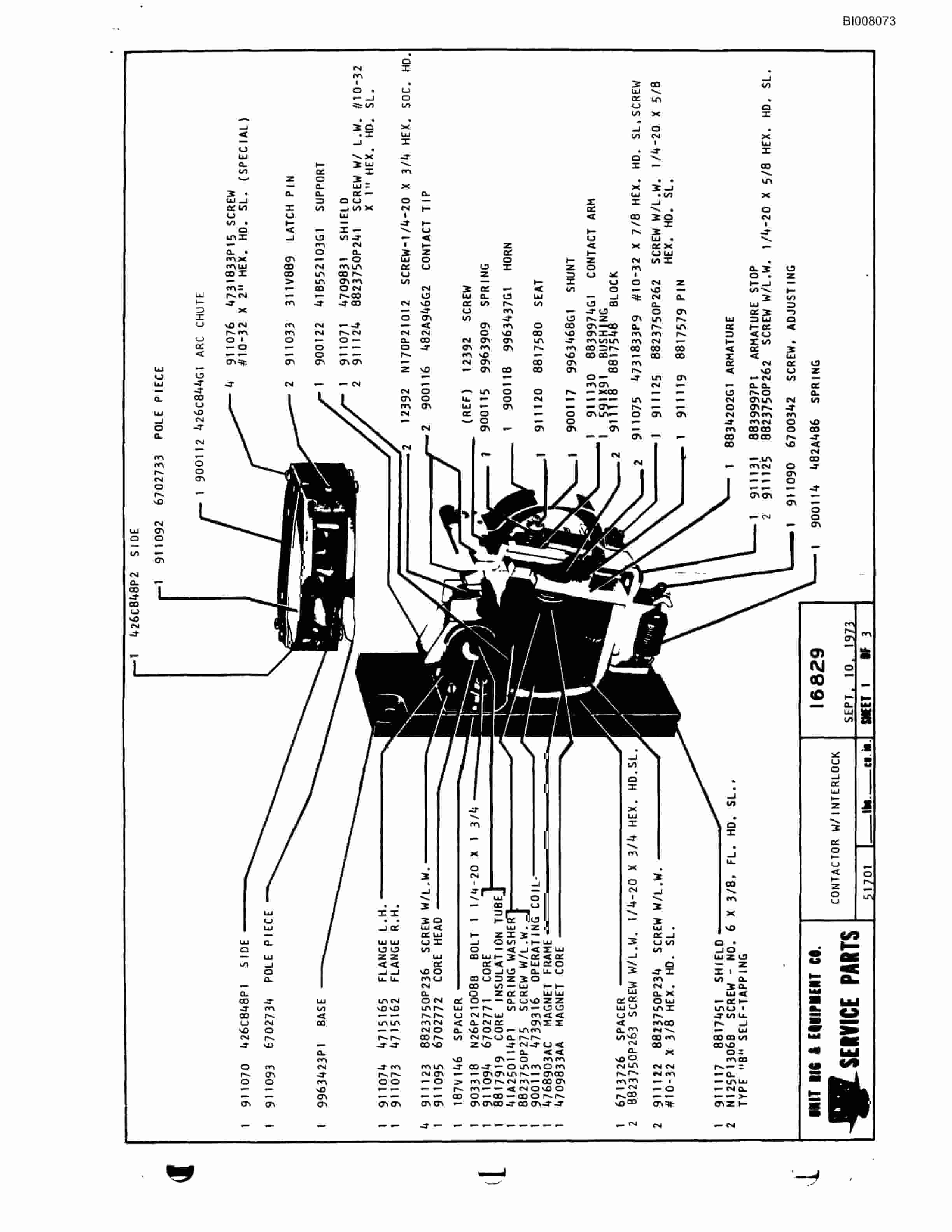 Bucyrus M-120-17 Parts Catalog BI008073-4