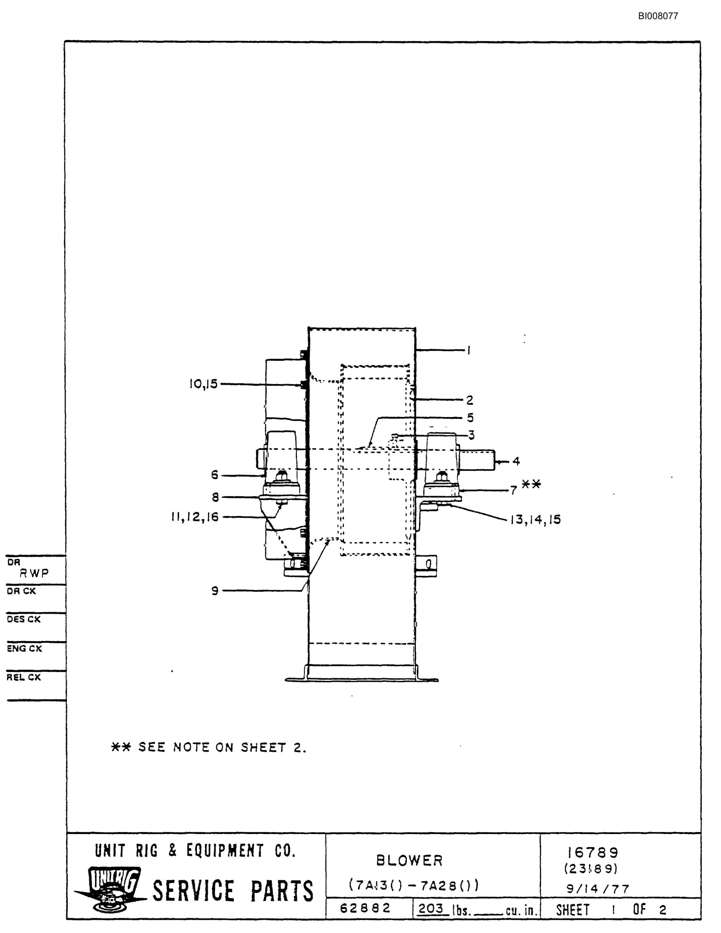 Bucyrus M-120-17 Parts Catalog BI008077-4