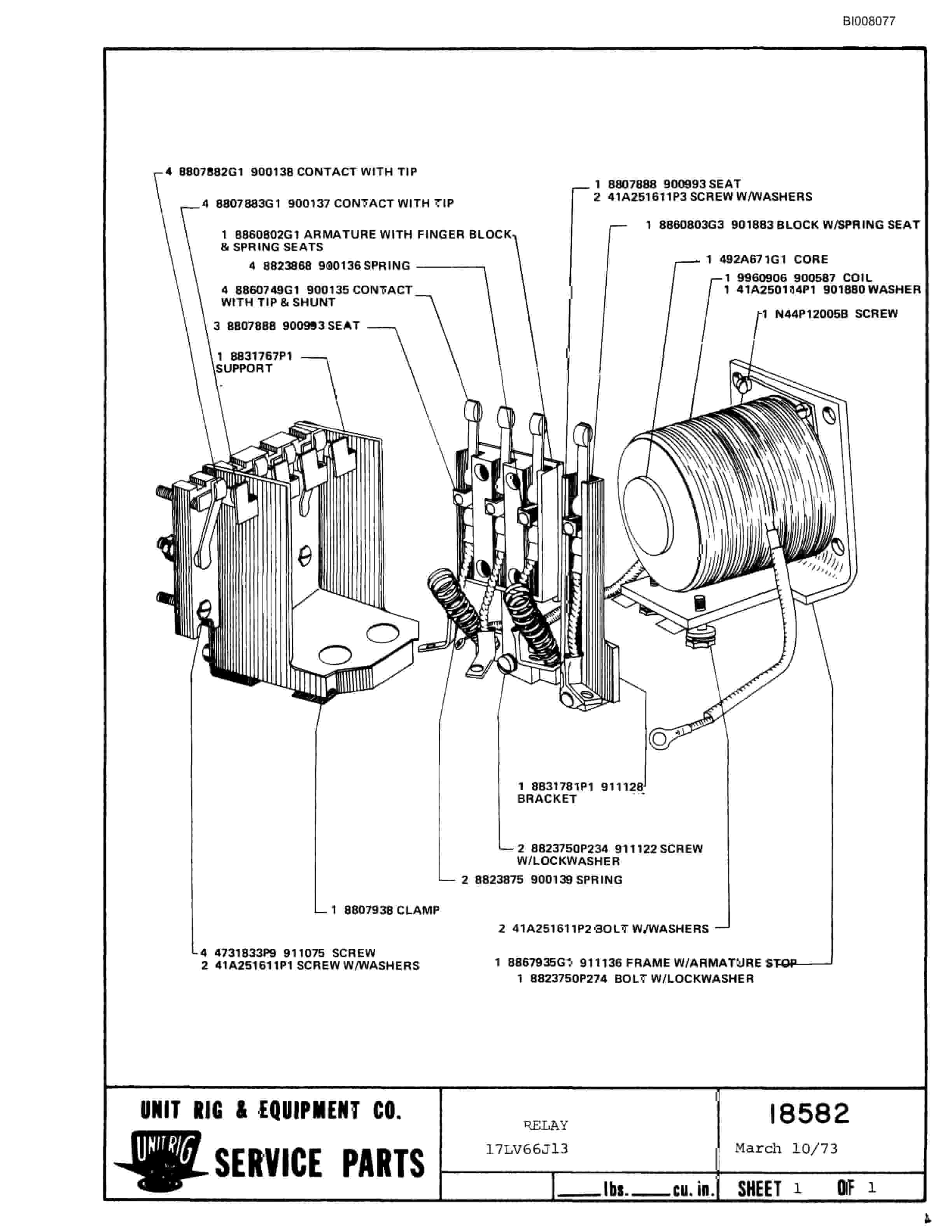 Bucyrus M-120-17 Parts Catalog BI008077-5