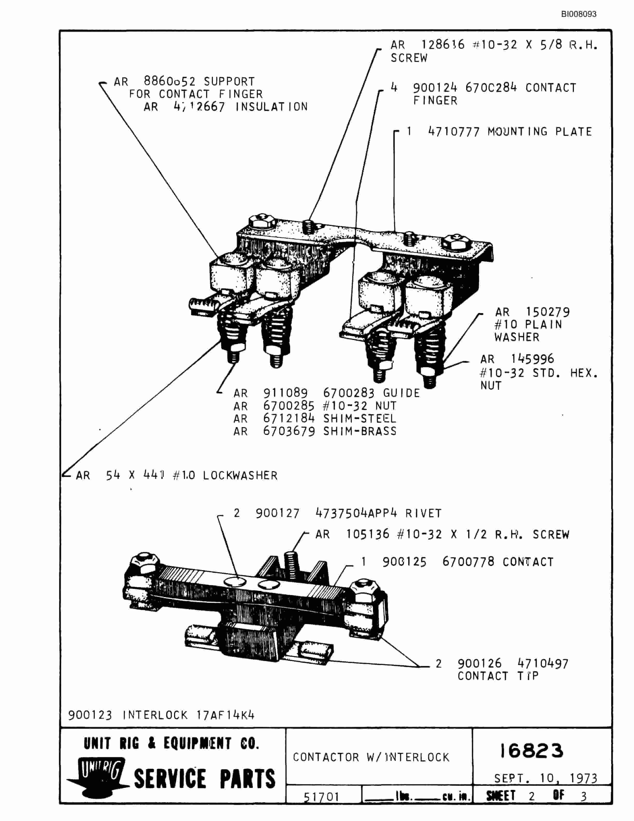 Bucyrus M-120-17 Parts Catalog BI008093-3