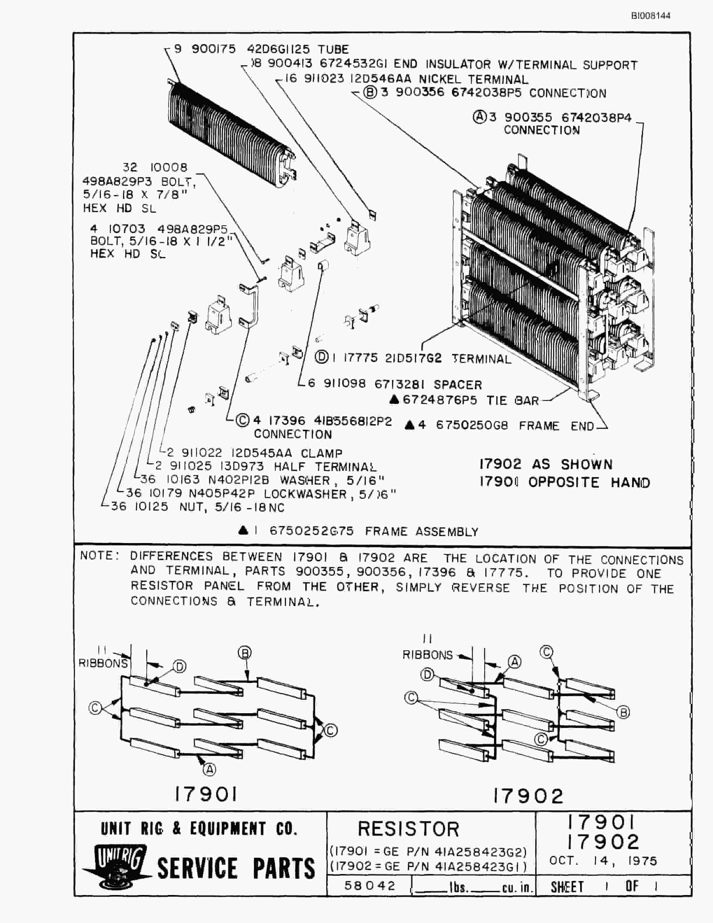 Bucyrus M-120-17 Parts Catalog BI008144-4