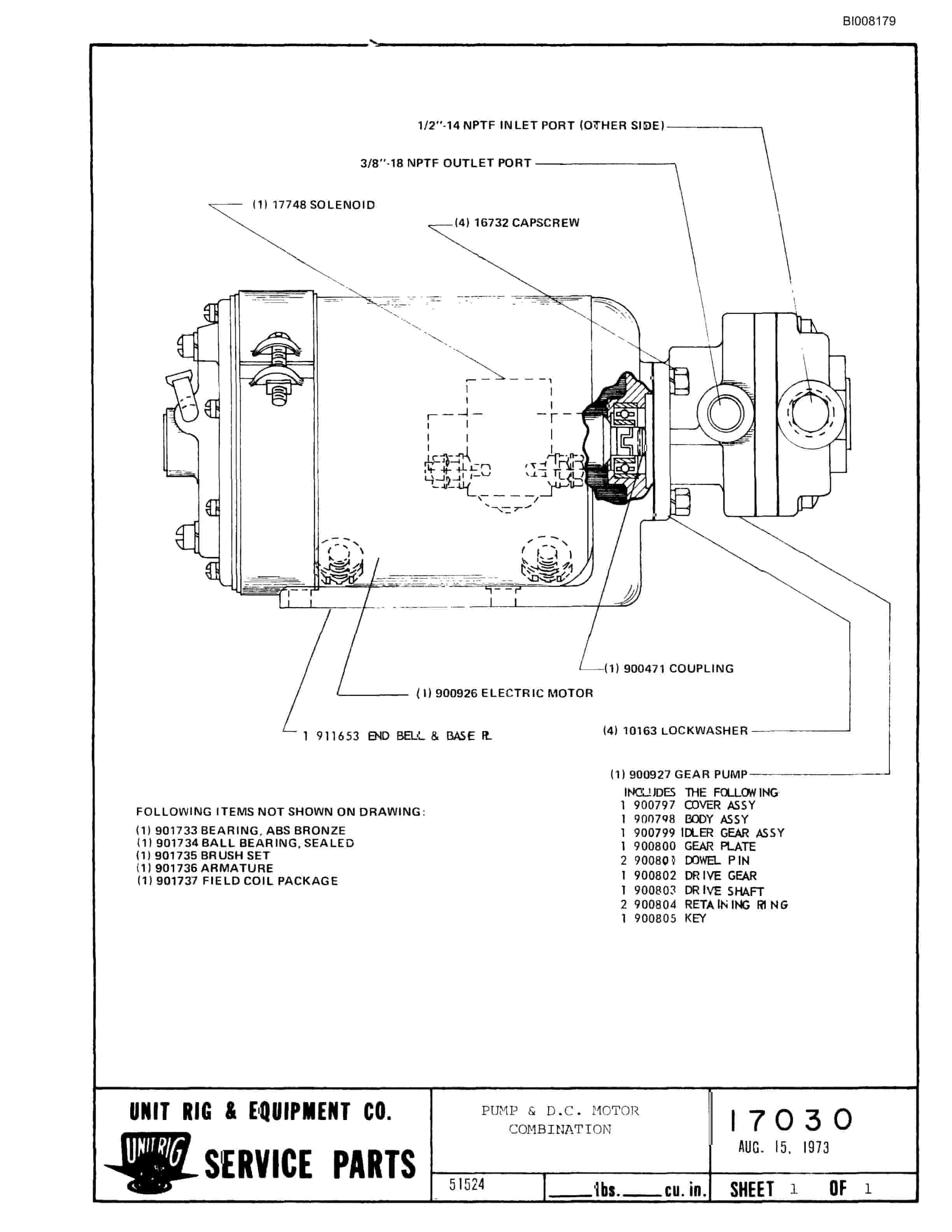 Bucyrus M-120-17 Parts Catalog BI008179-4