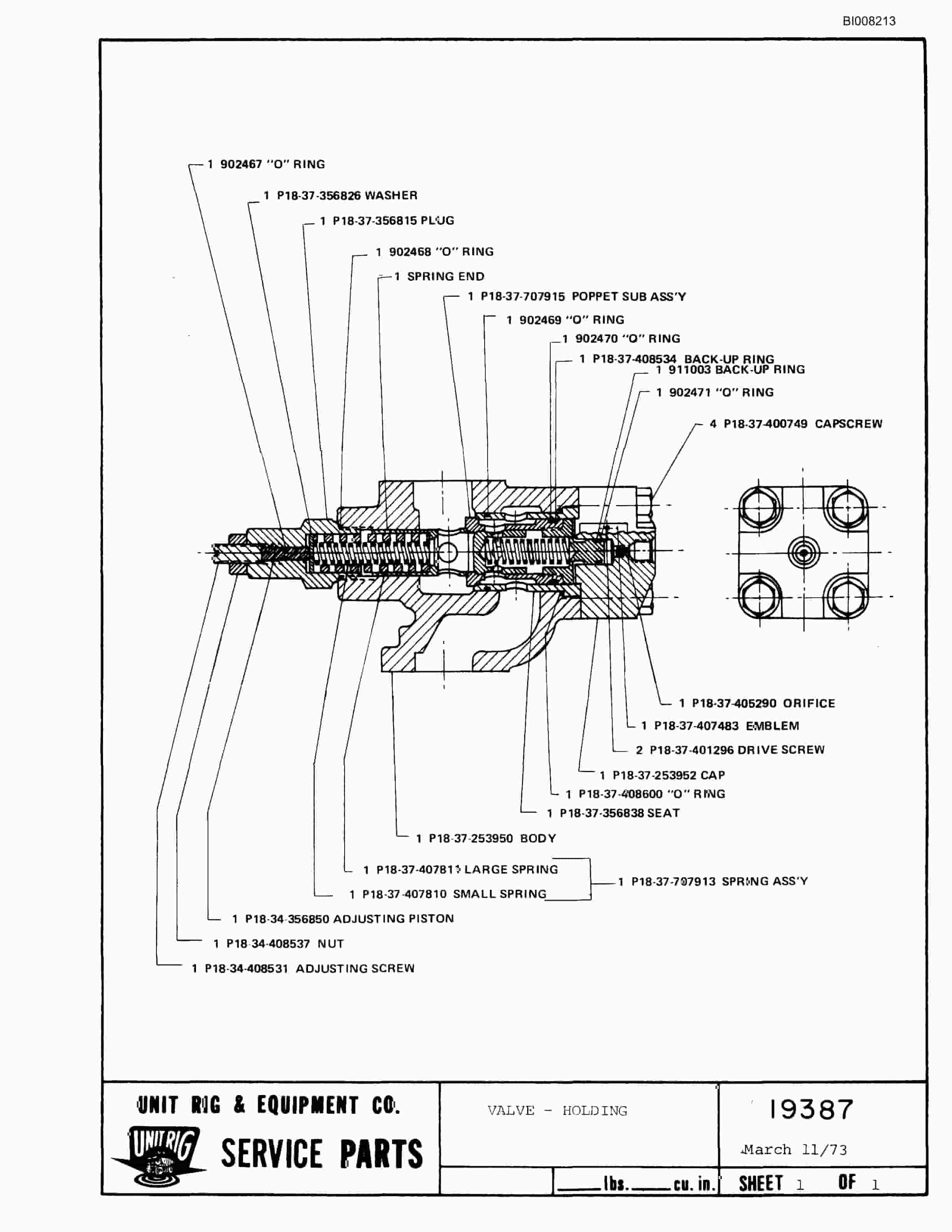 Bucyrus M-120-17 Parts Catalog BI008213-5