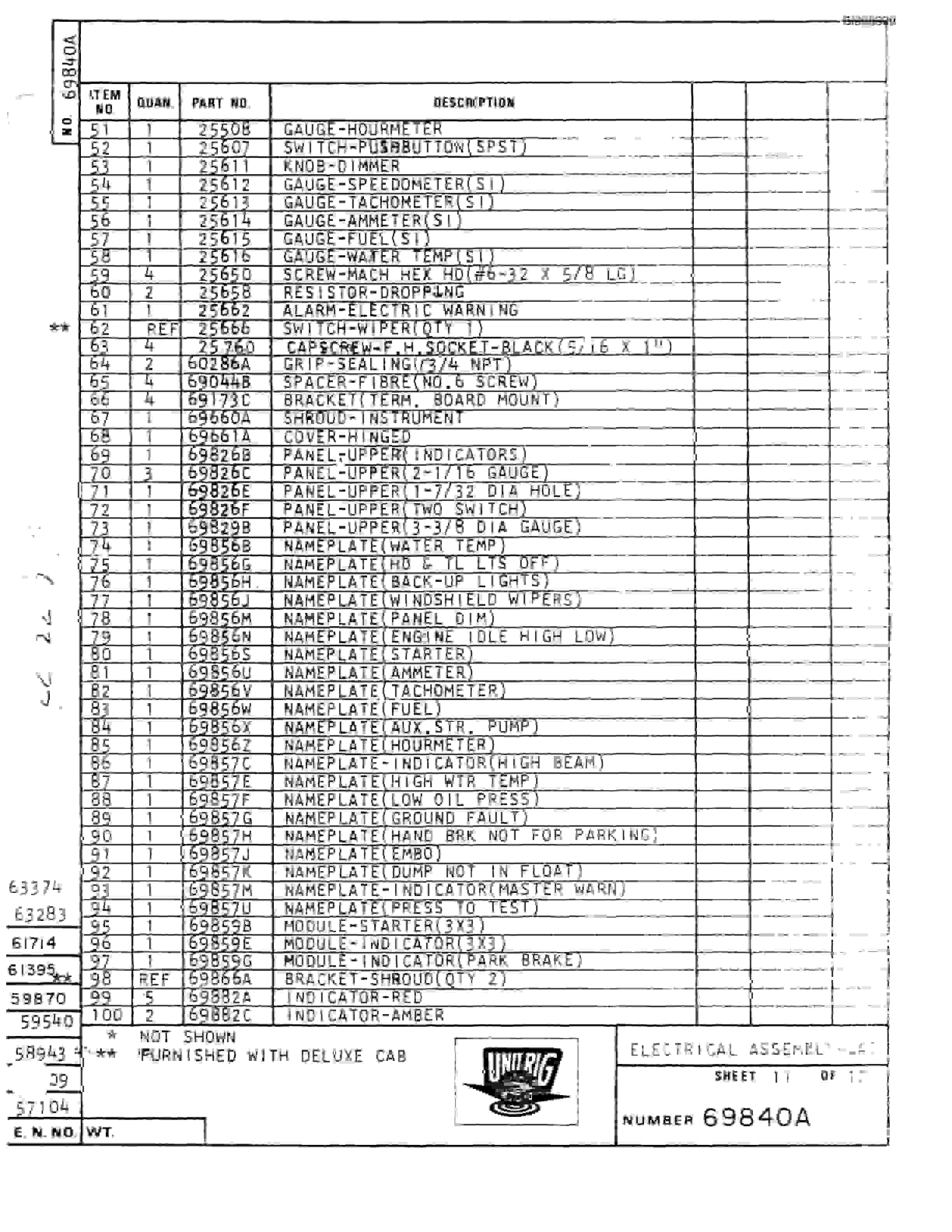 Bucyrus M-120-17 Parts Catalog BI008399-2