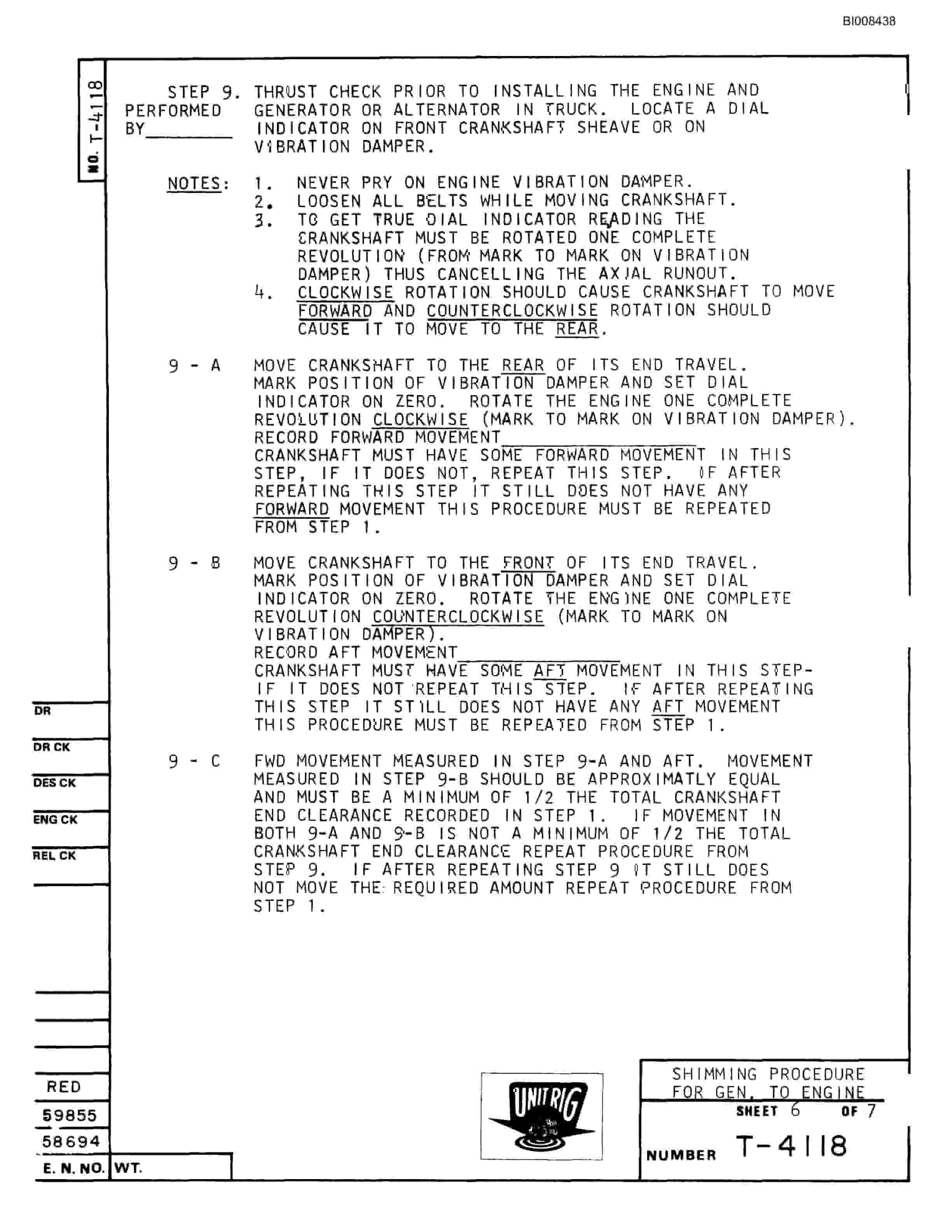 Bucyrus M-120-17 Parts Catalog BI008438-5