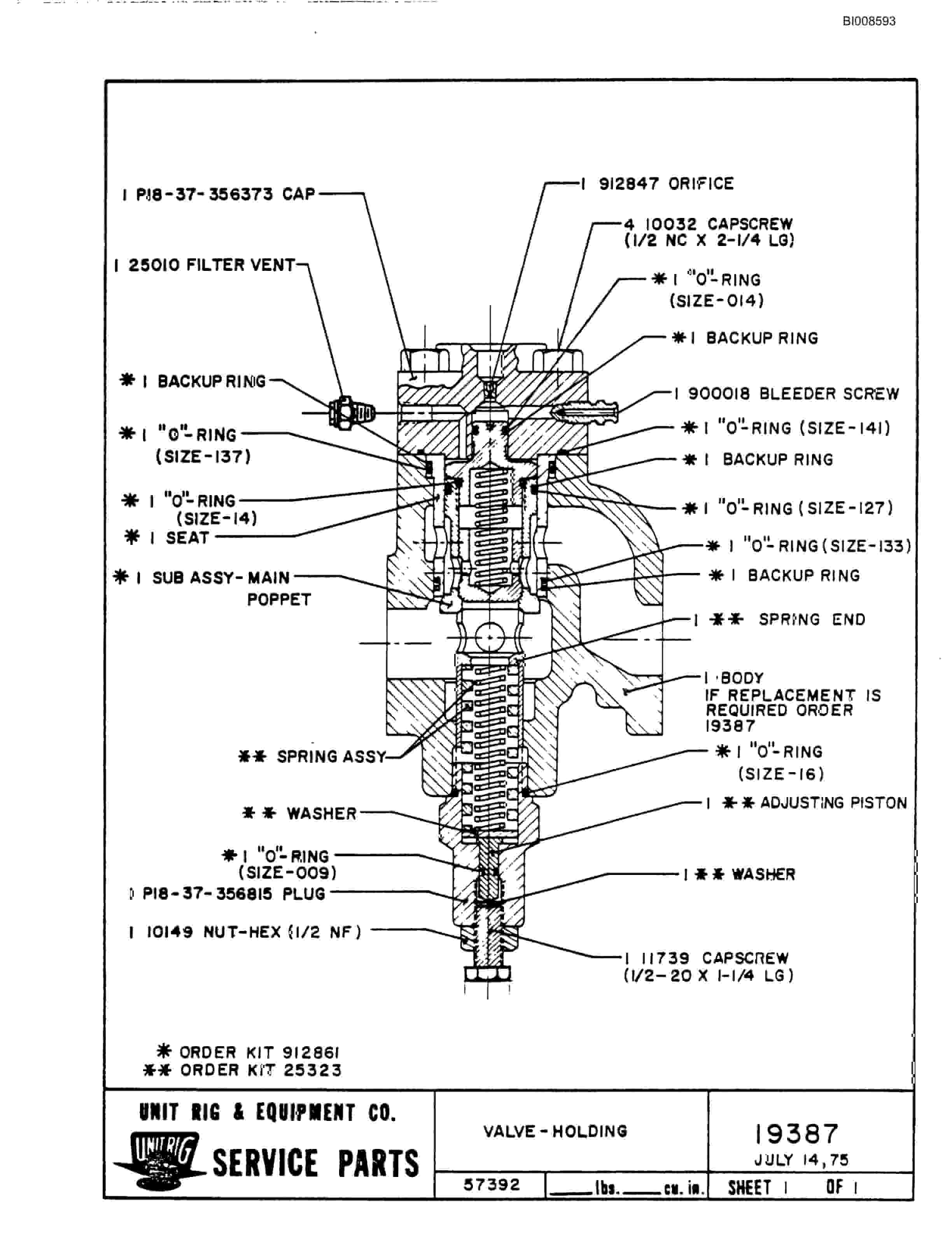 Bucyrus M-120-17 Parts Catalog BI008593-3