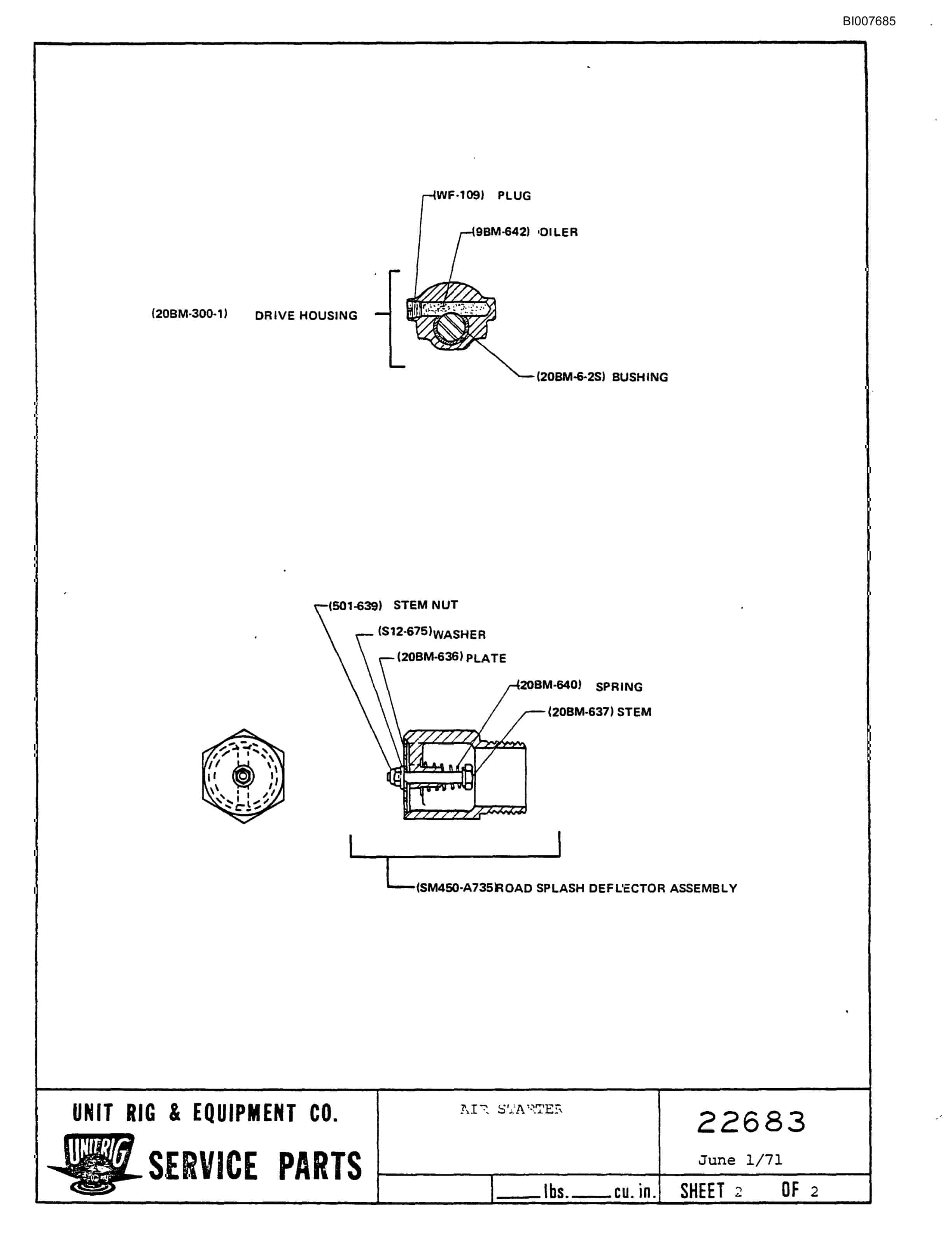 Bucyrus M-120 Assembly Parts Catalog BI007685-4
