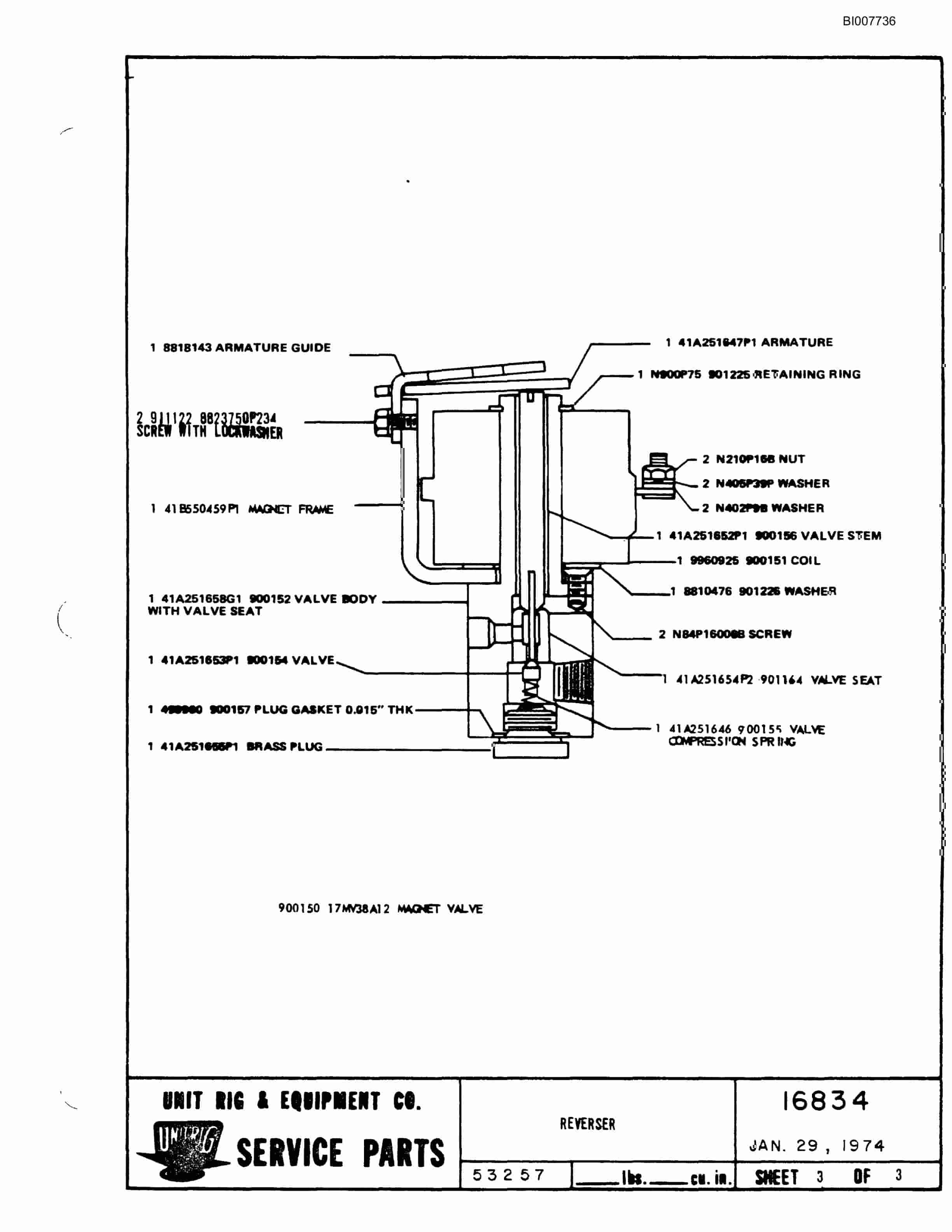 Bucyrus M-120 Assembly Parts Catalog BI007736-3