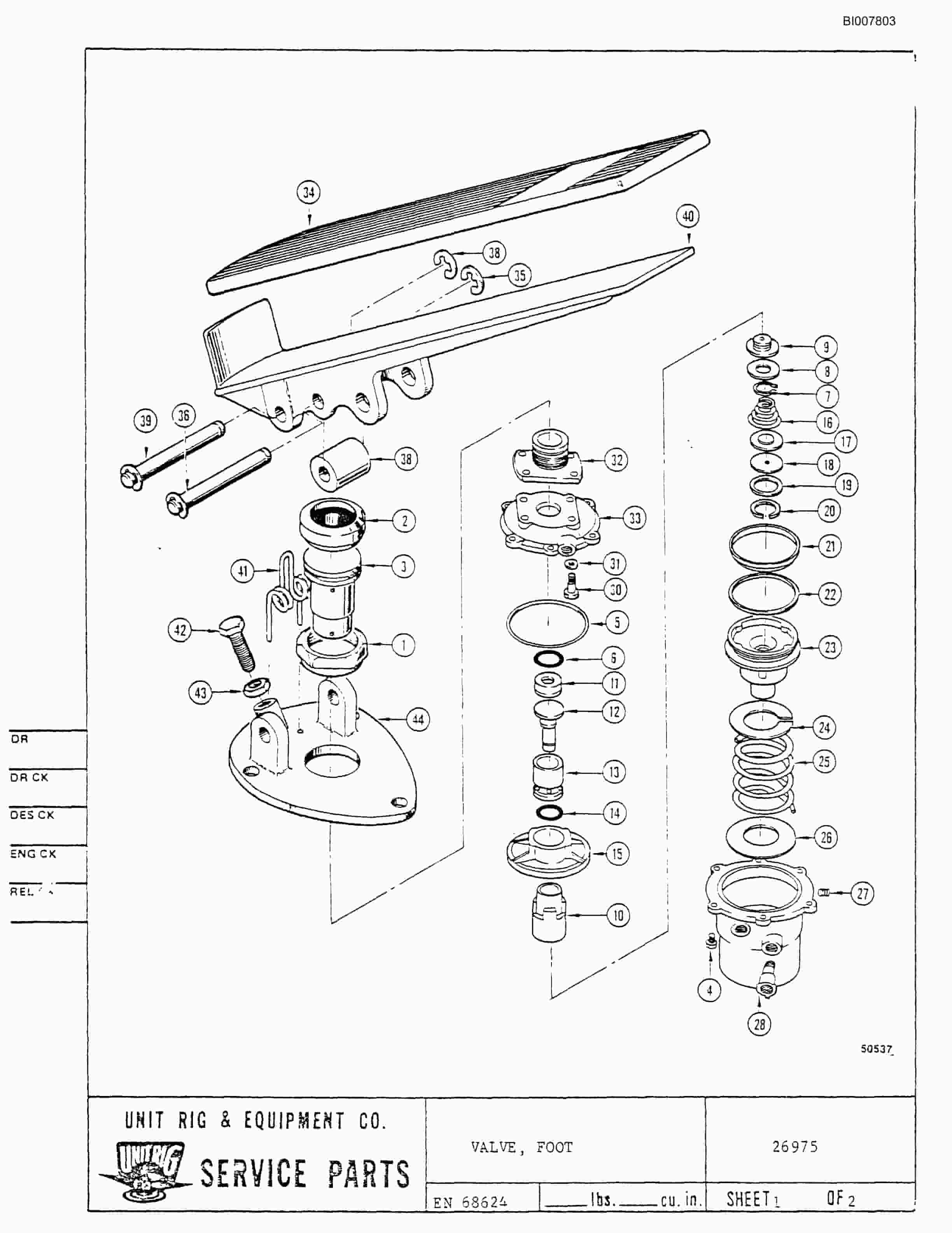 Bucyrus M-120 Assembly Parts Catalog BI007803-4