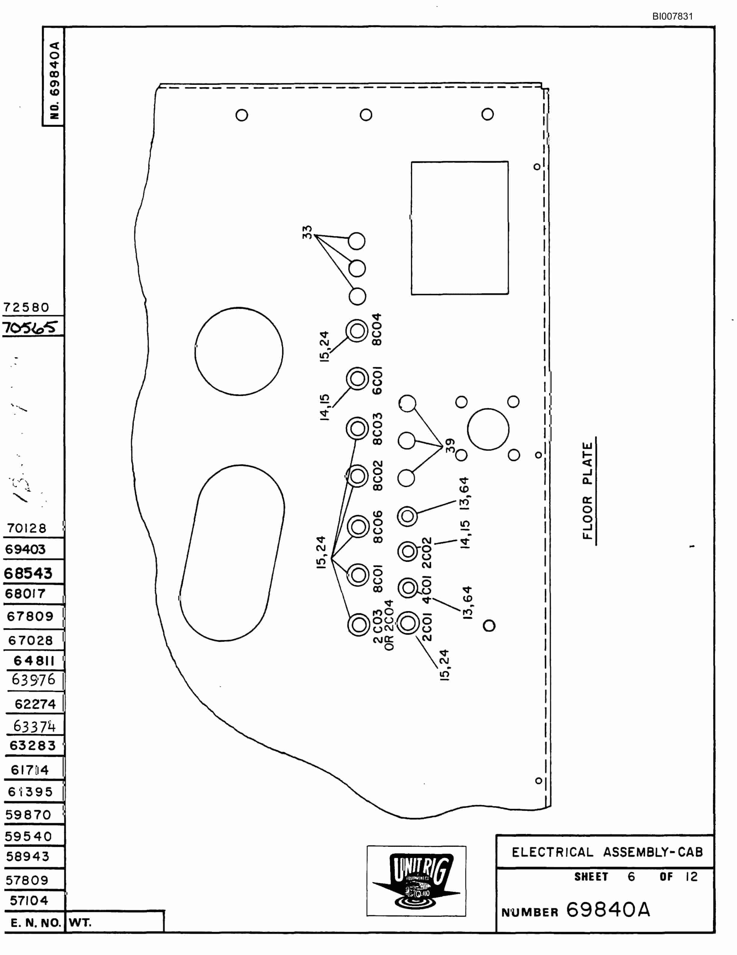 Bucyrus M-120 Assembly Parts Catalog BI007831-2