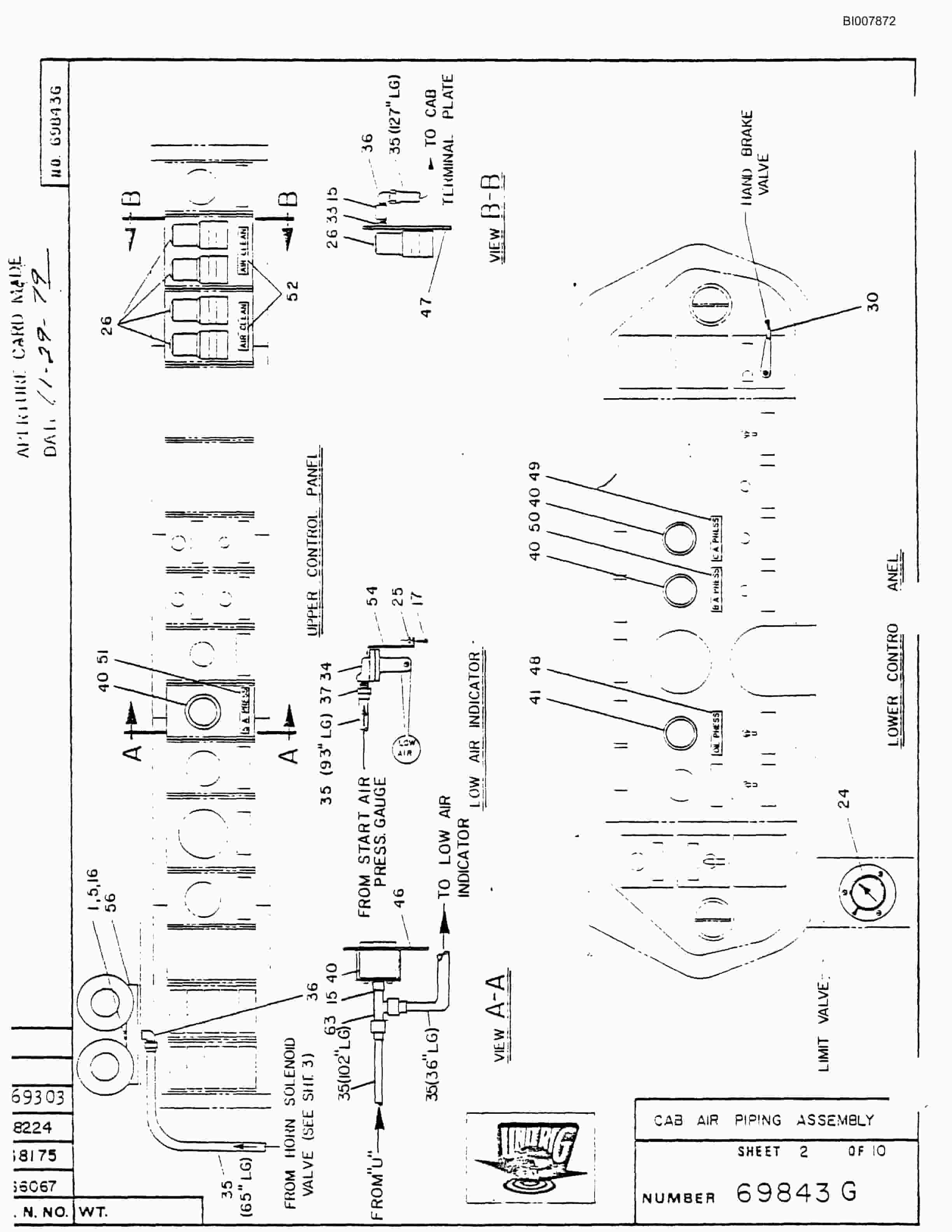 Bucyrus M-120 Assembly Parts Catalog BI007872-2