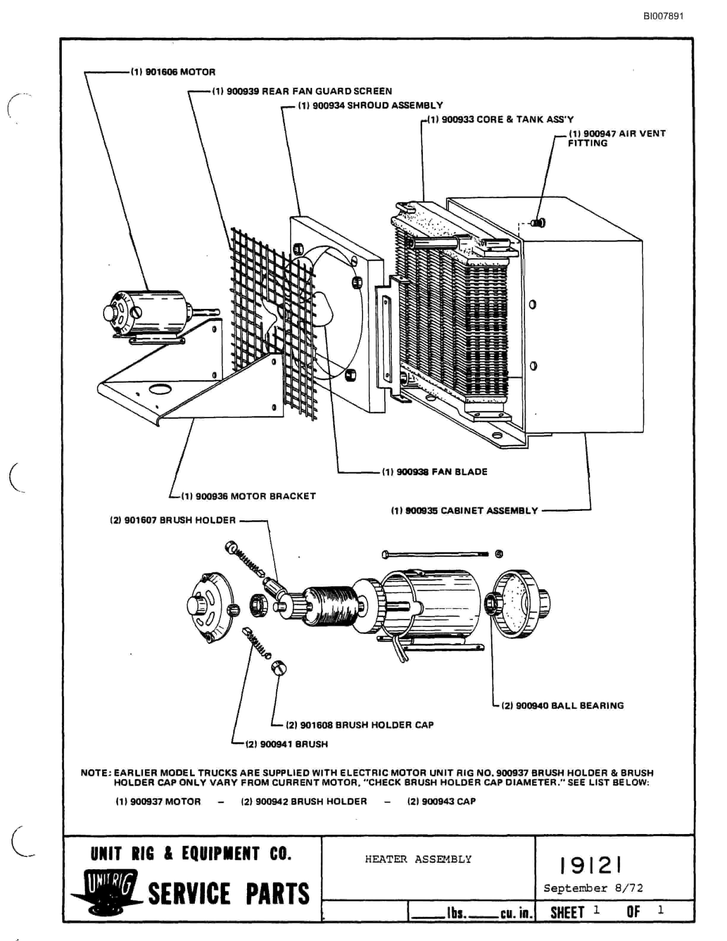 Bucyrus M-120 Assembly Parts Catalog BI007891-4