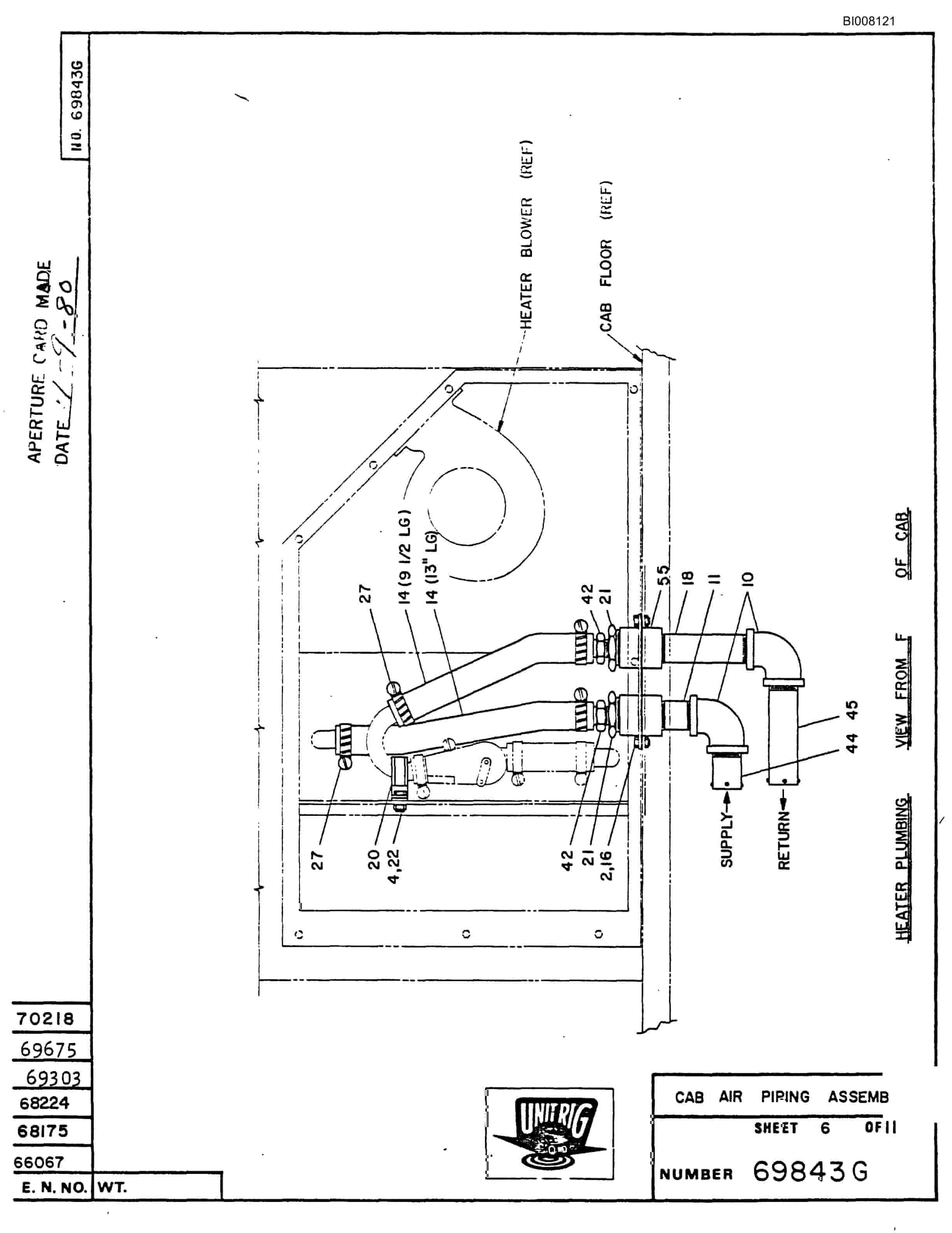 Bucyrus M-120 Assembly Parts Catalog BI008121-2