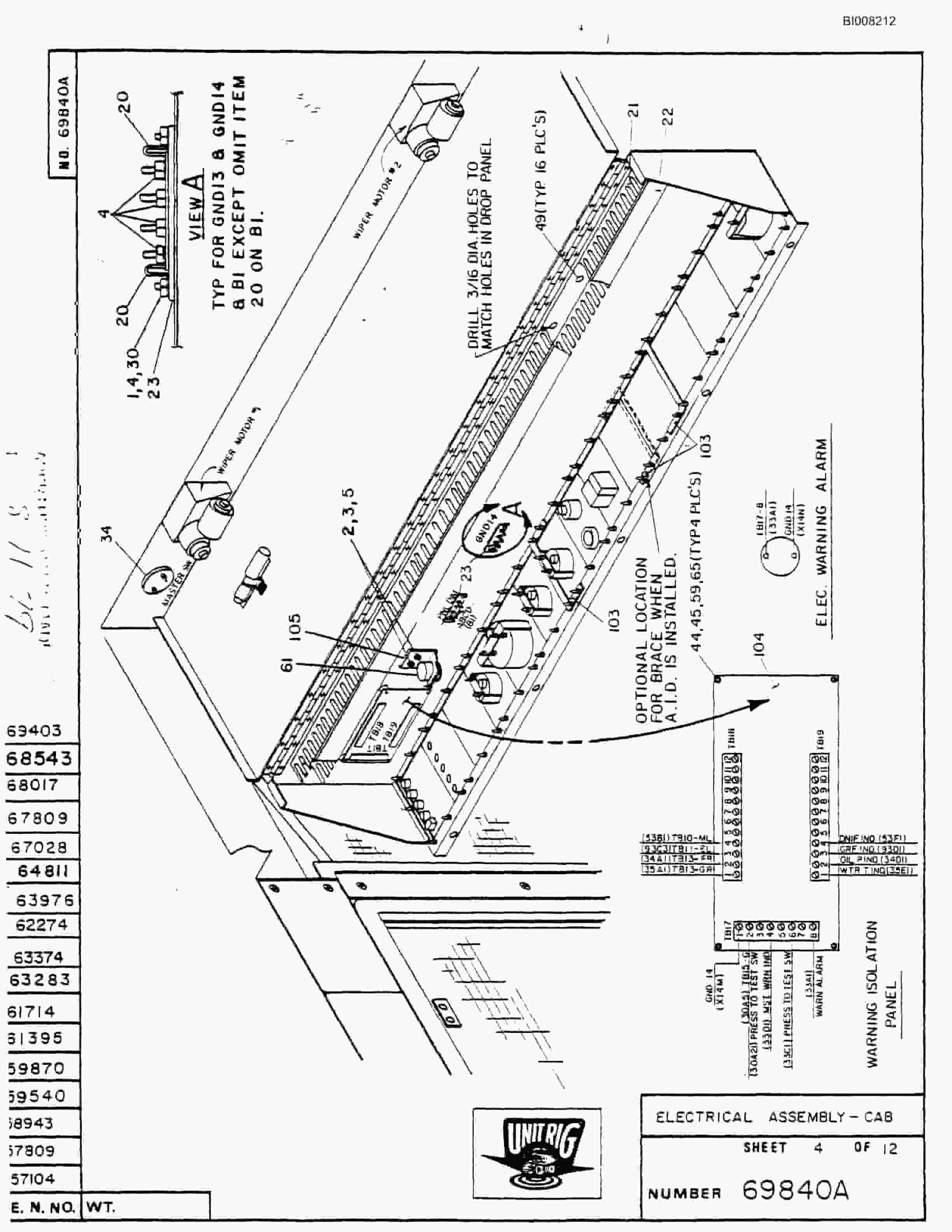 Bucyrus M-120 Assembly Parts Catalog BI008212-2