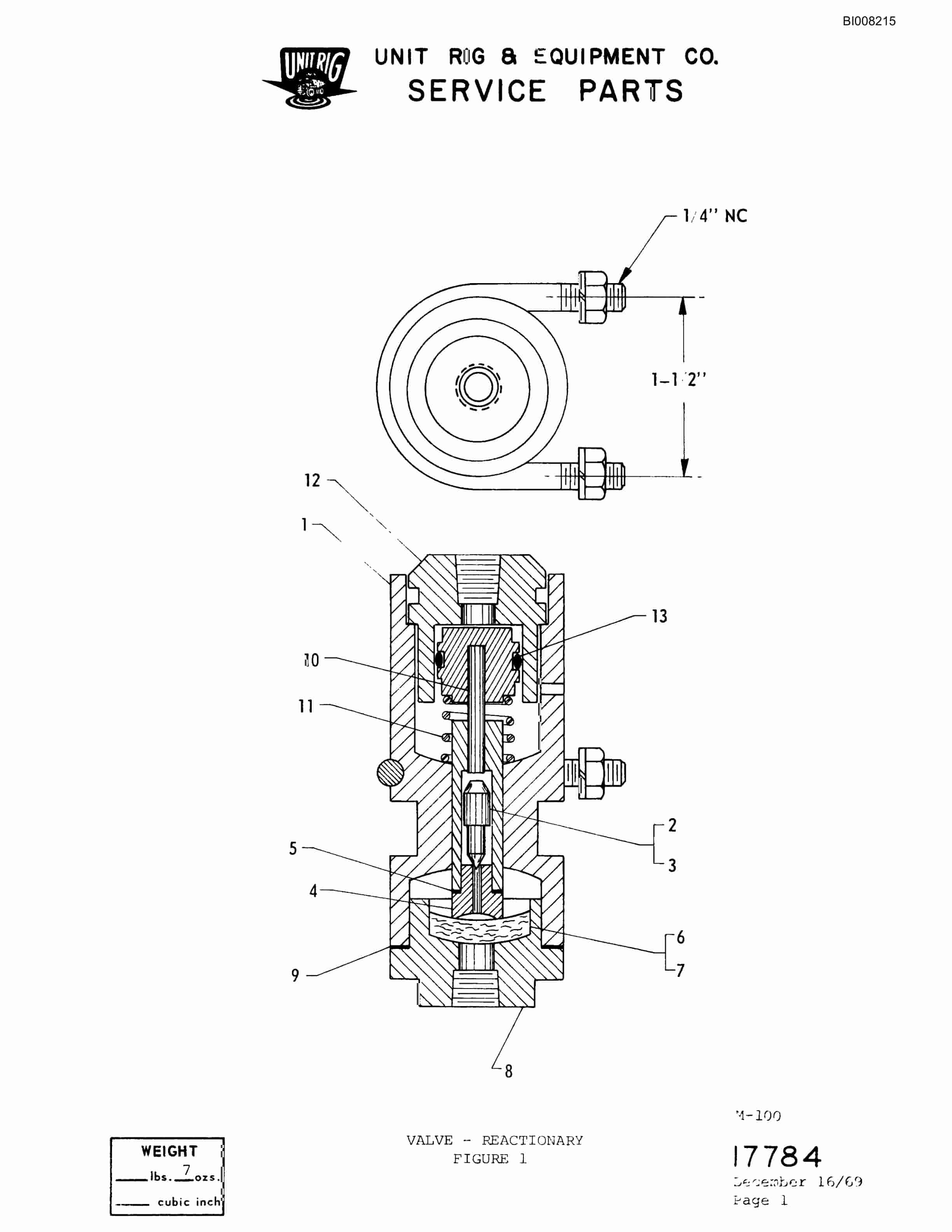 Bucyrus M-120 Assembly Parts Catalog BI008215-5