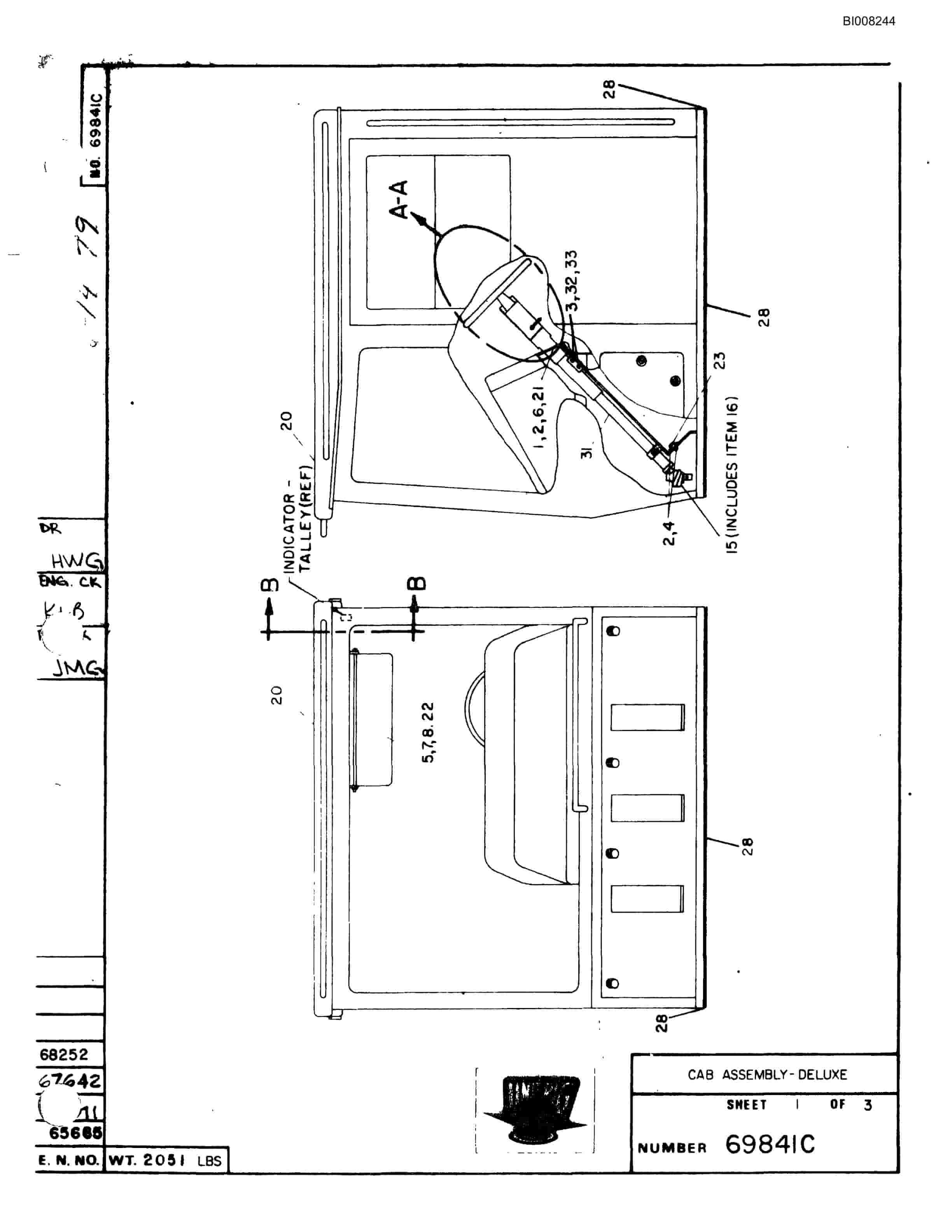 Bucyrus M-120 Assembly Parts Catalog BI008244-2