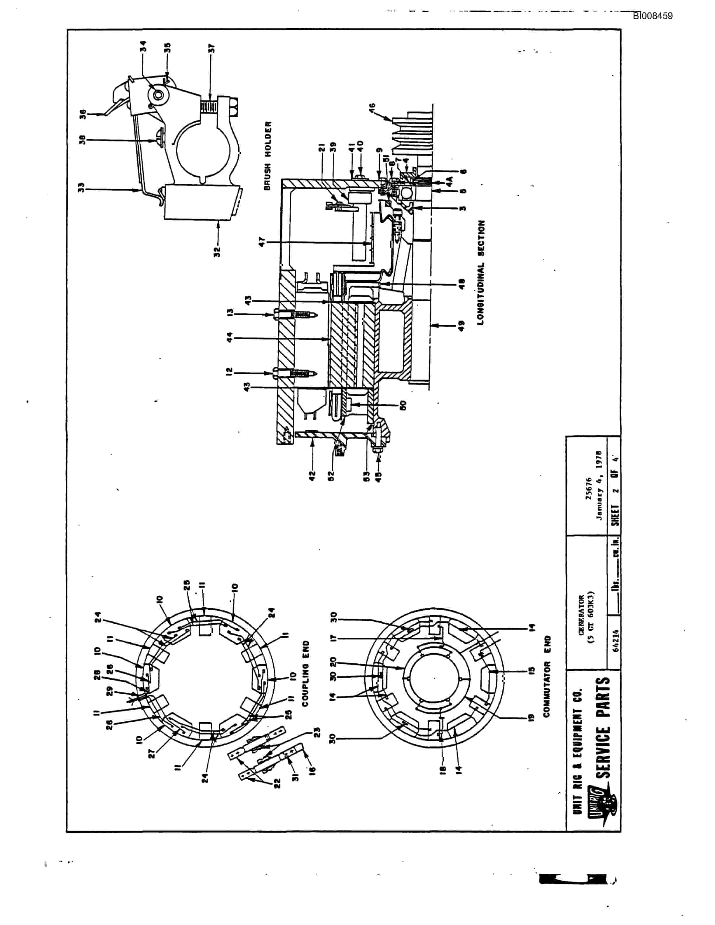 Bucyrus M-120 Assembly Parts Catalog BI008459-3