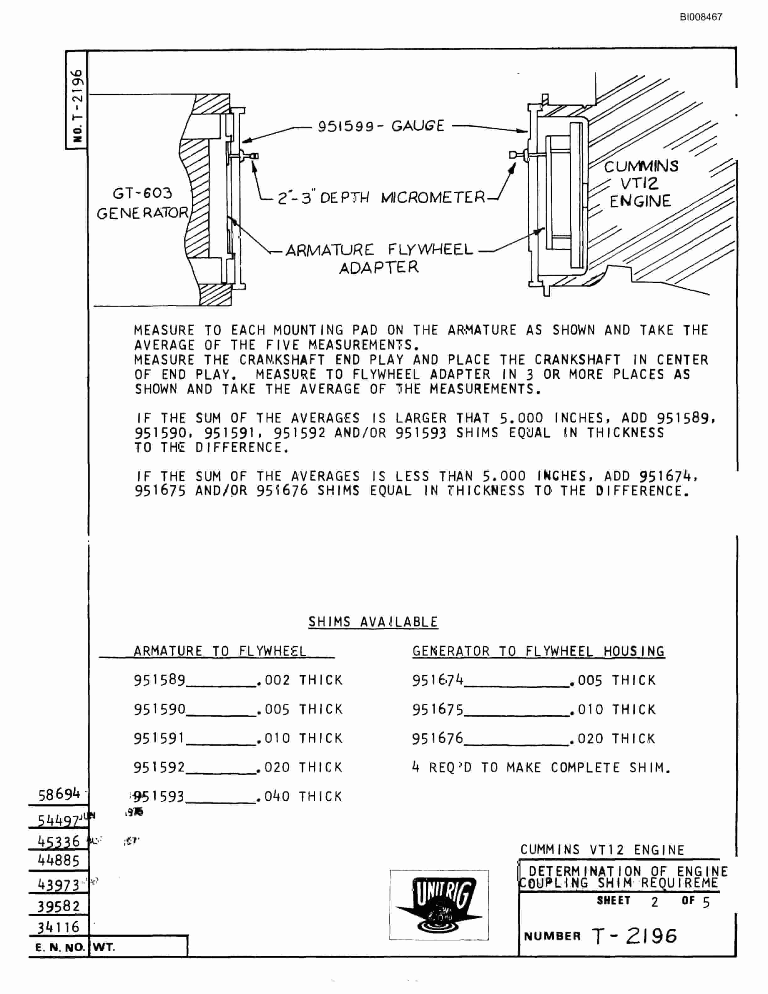 Bucyrus M-120 Assembly Parts Catalog BI008467-5